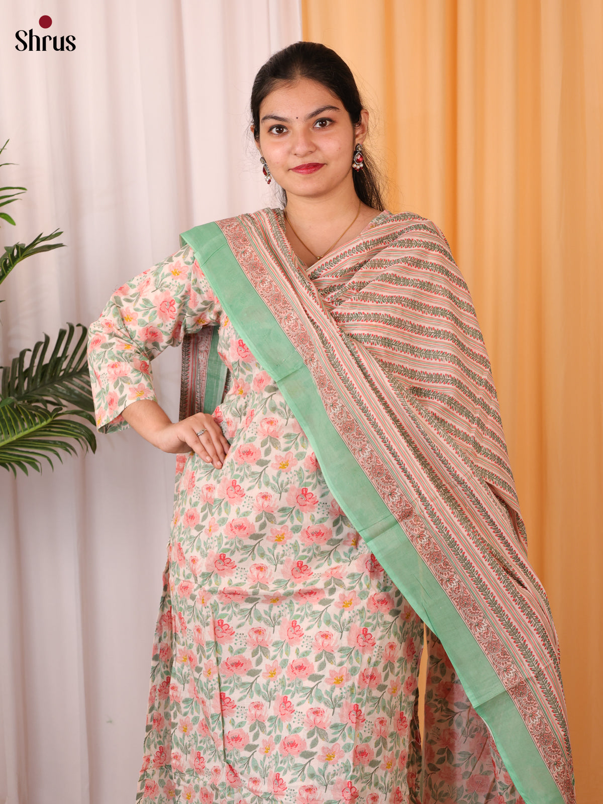 Pink & Green - Readymade Suits - Shop on Shrus.com