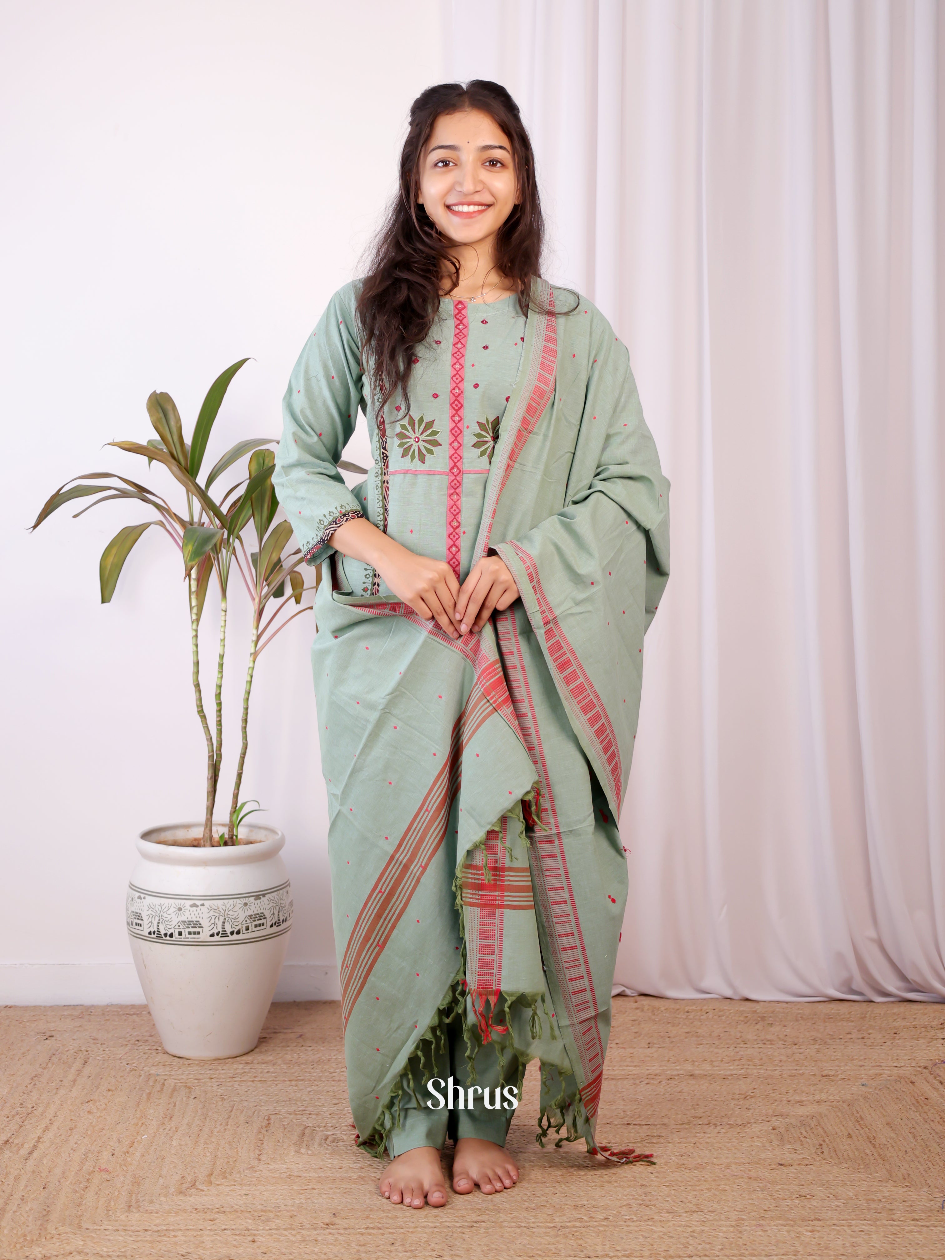Green - Readymade Suits - Shop on Shrus.com
