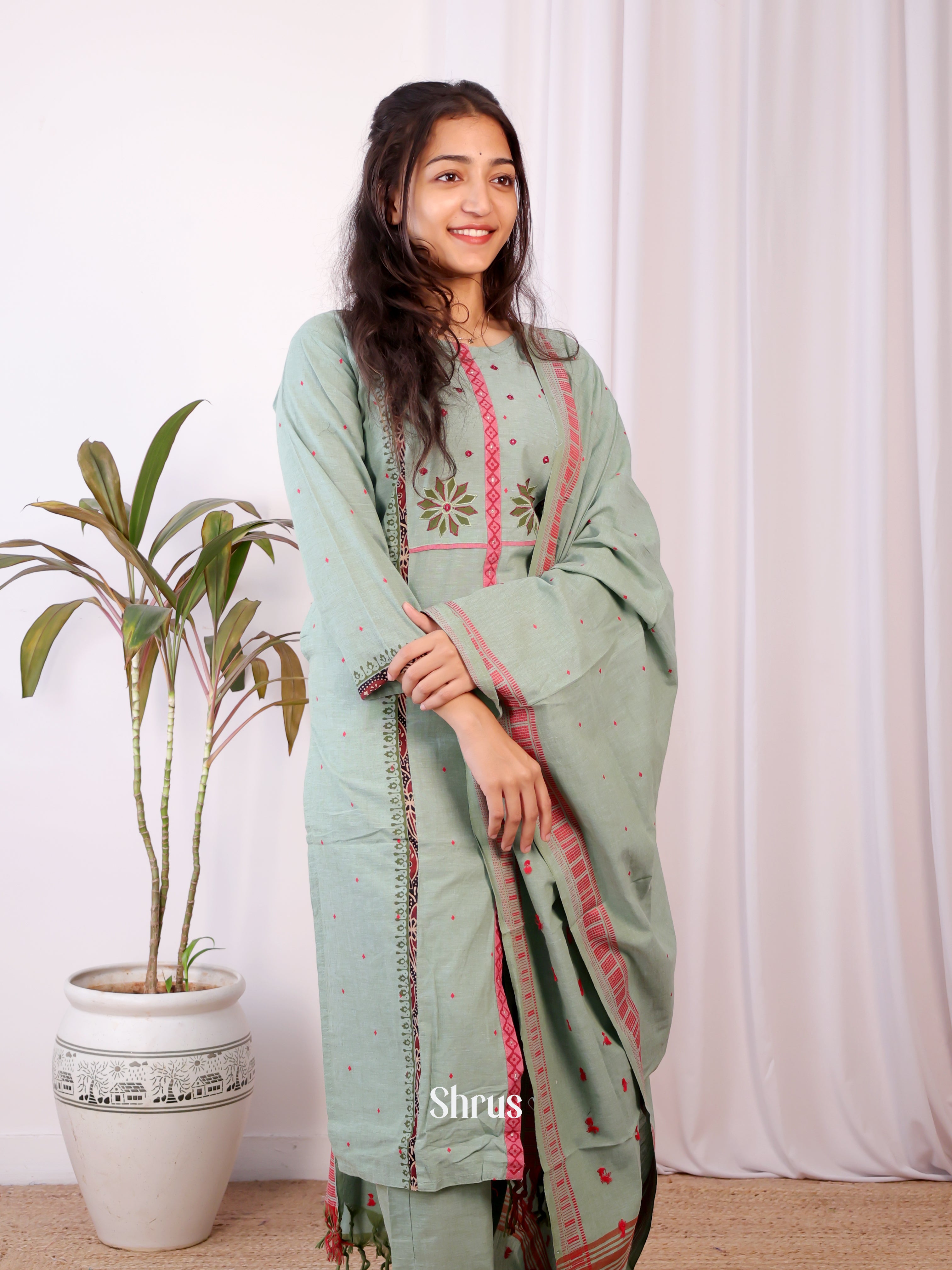 Green - Readymade Suits - Shop on Shrus.com