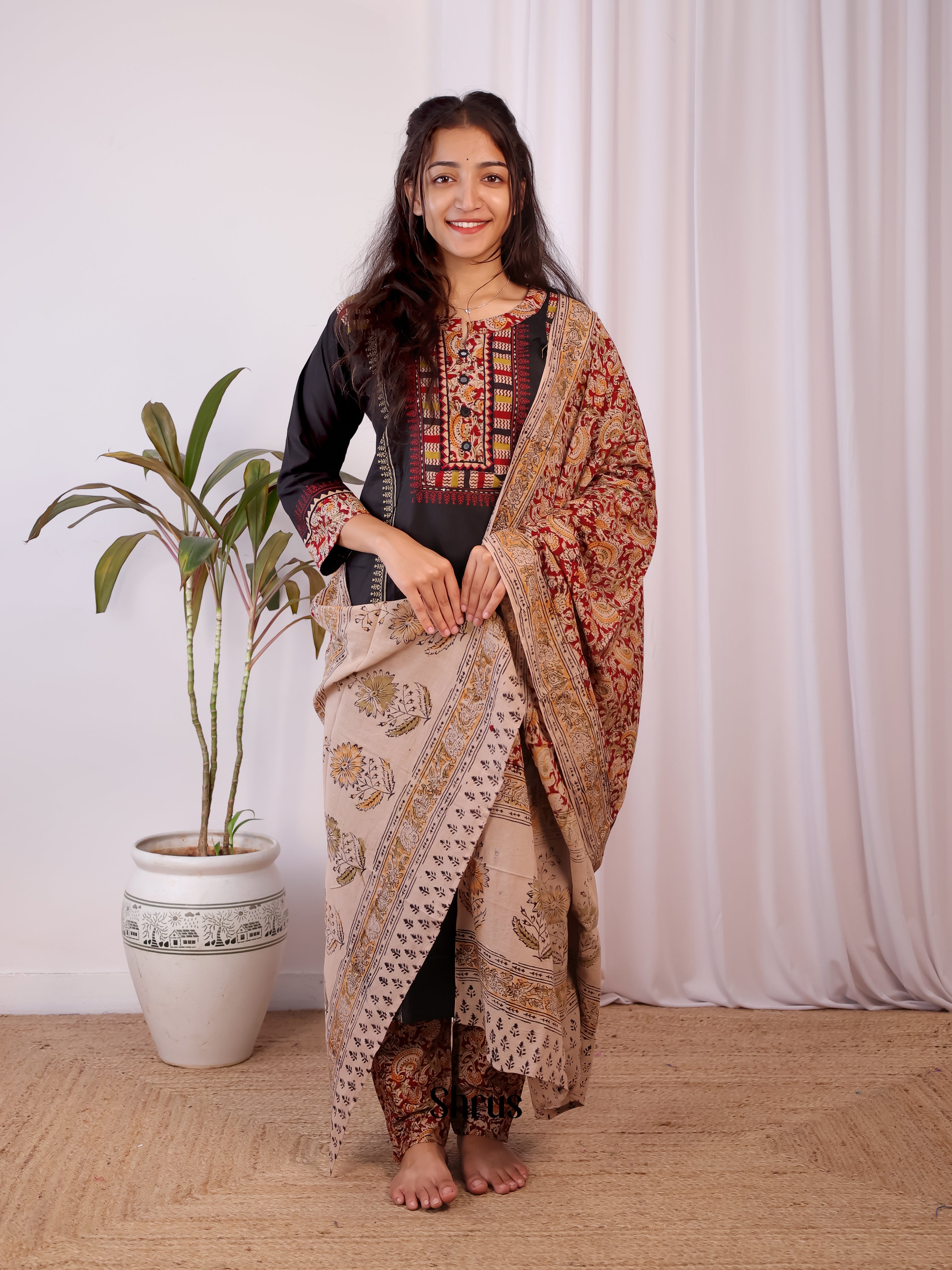 Black & Beige - Readymade Suits - Shop on Shrus.com