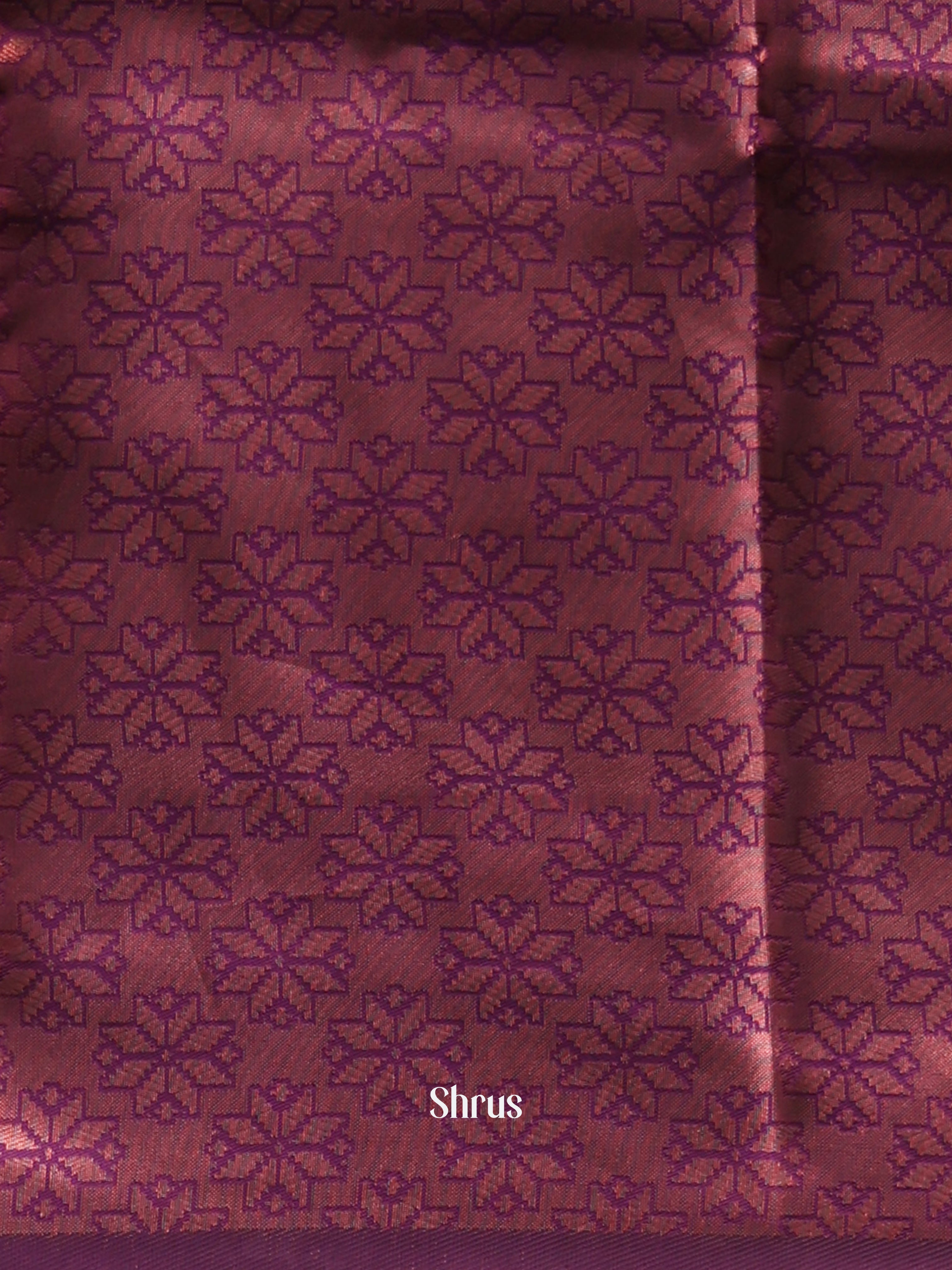 Purple - Semi Arani Silk Saree - Shop on Shrus.com