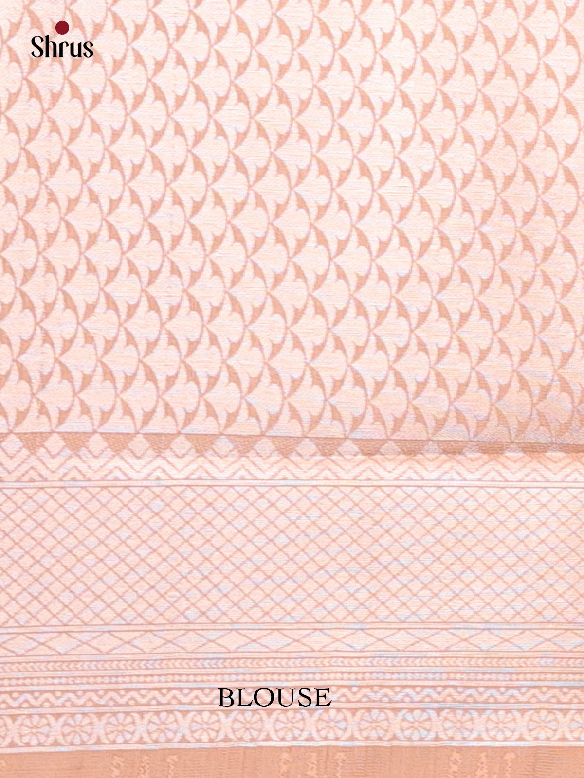 Peach- Semi Softsilk Saree - Shop on Shrus.com