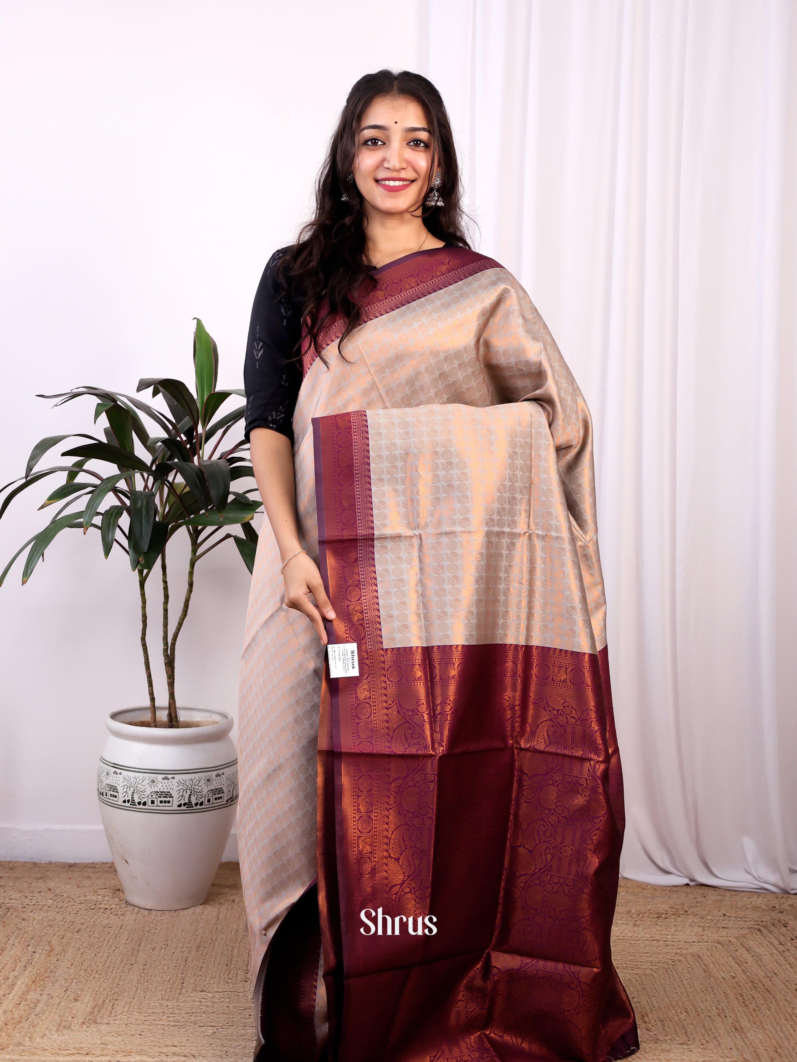 CJS08188 -Semi Kanchipuram - Shop on Shrus.com