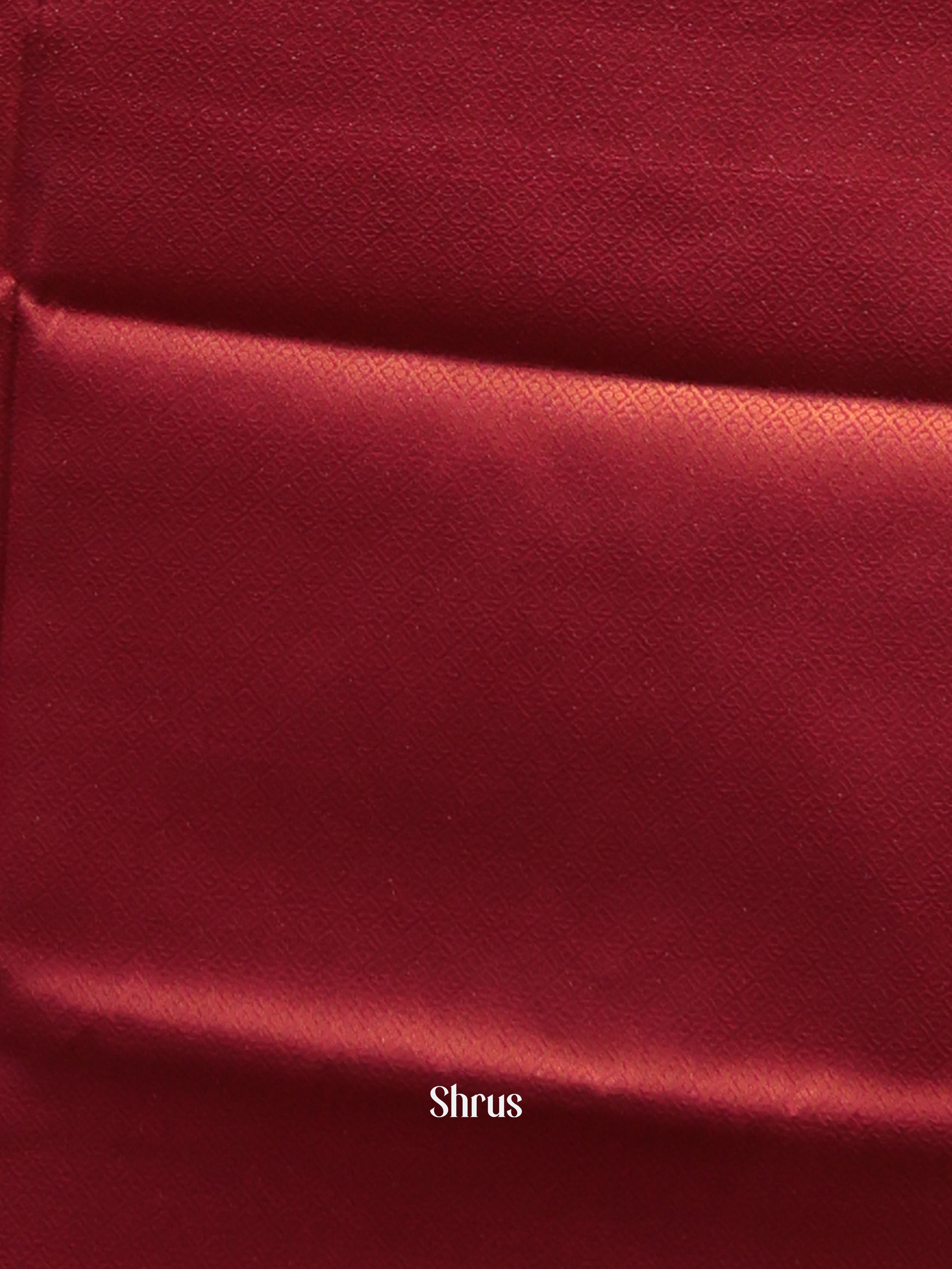 Red -Semi Kanchipuram - Shop on Shrus.com
