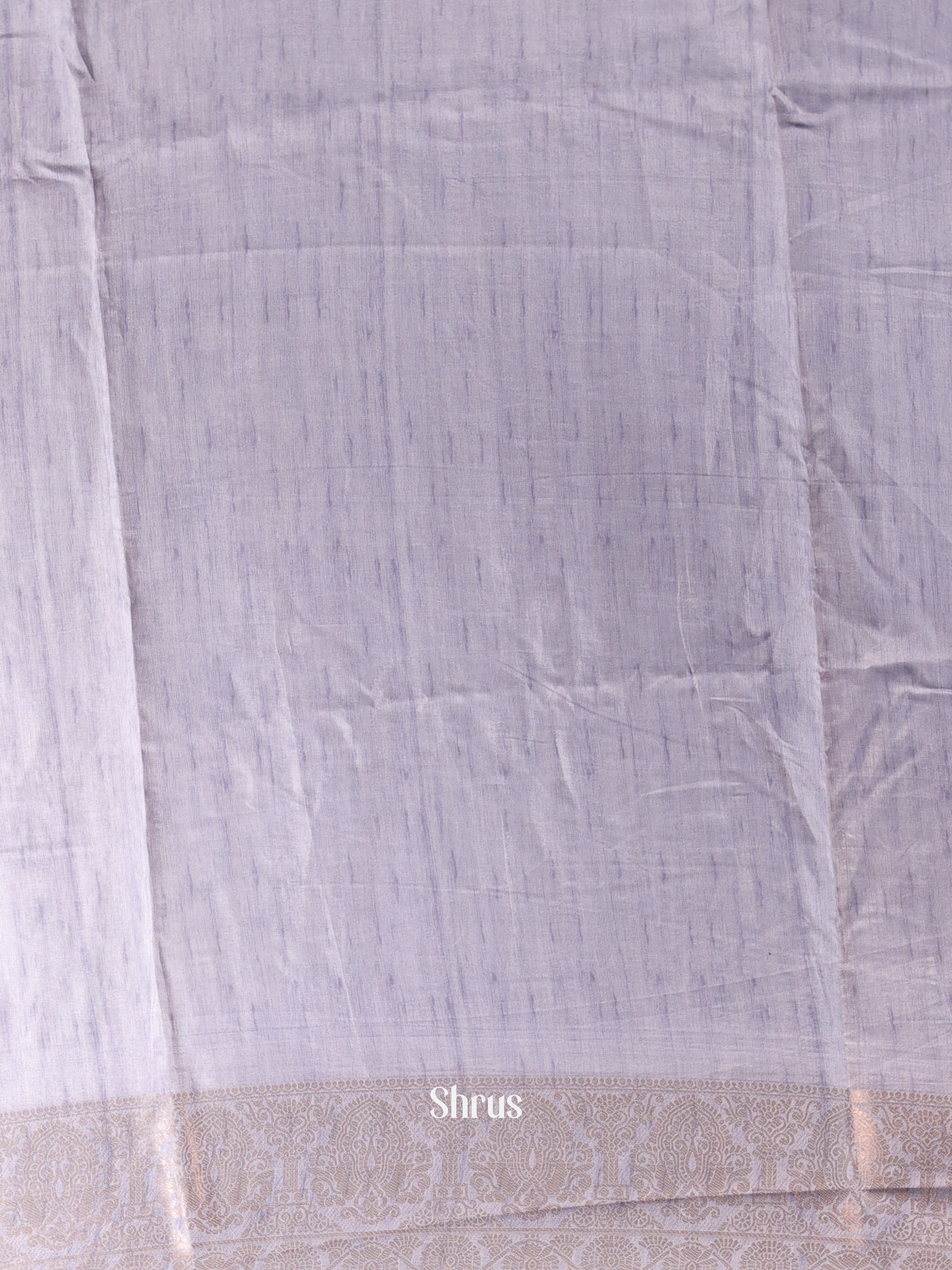 Violet & Lavender - Semi Dupion Saree - Shop on Shrus.com