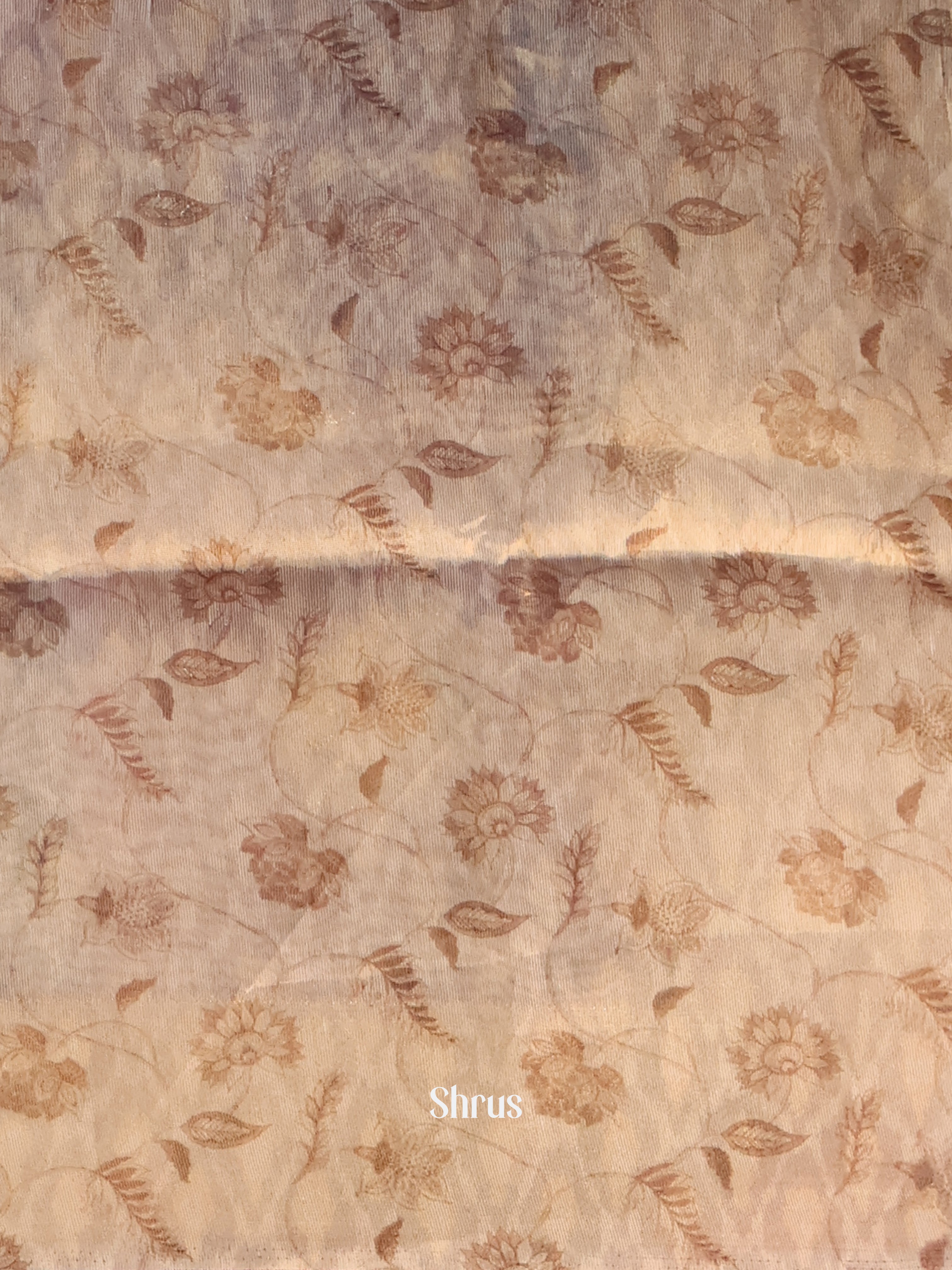 Grey - Semi Tissue Saree - Shop on Shrus.com