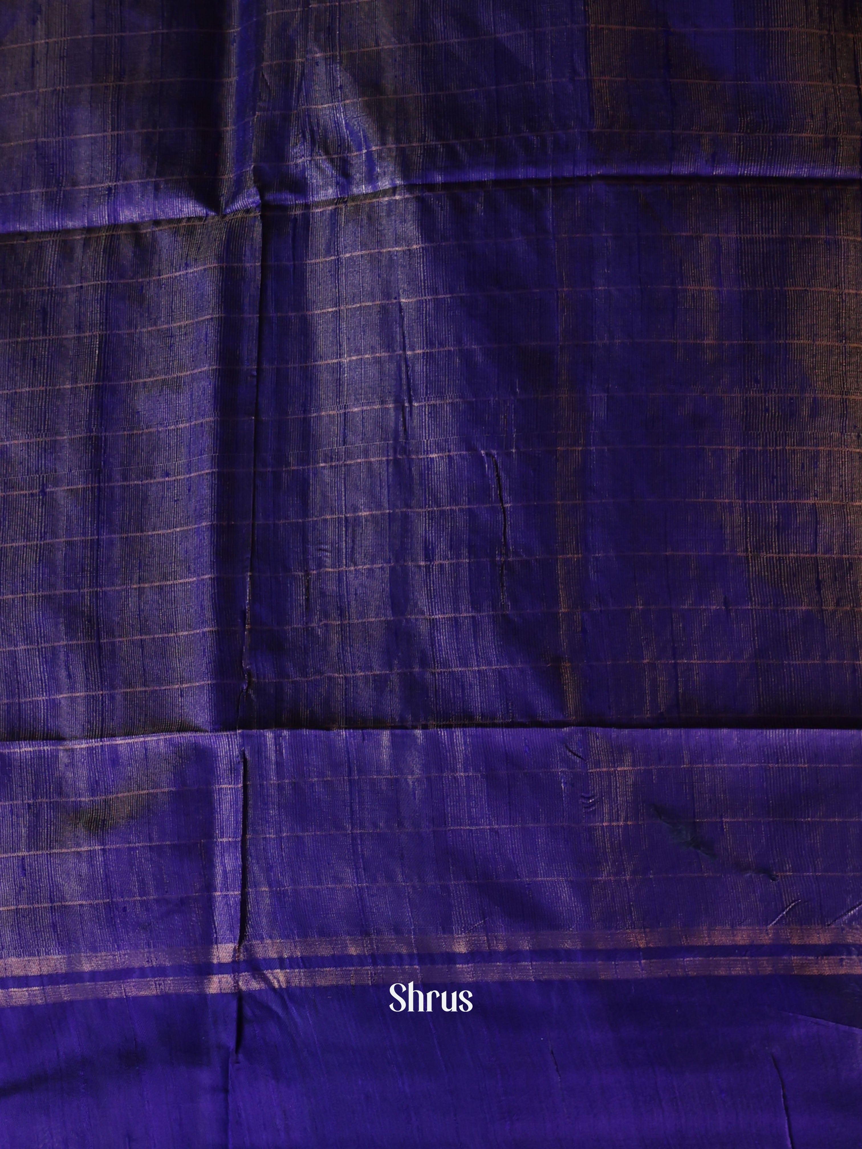 Pink & Violet - Raw Silk Saree - Shop on Shrus.com
