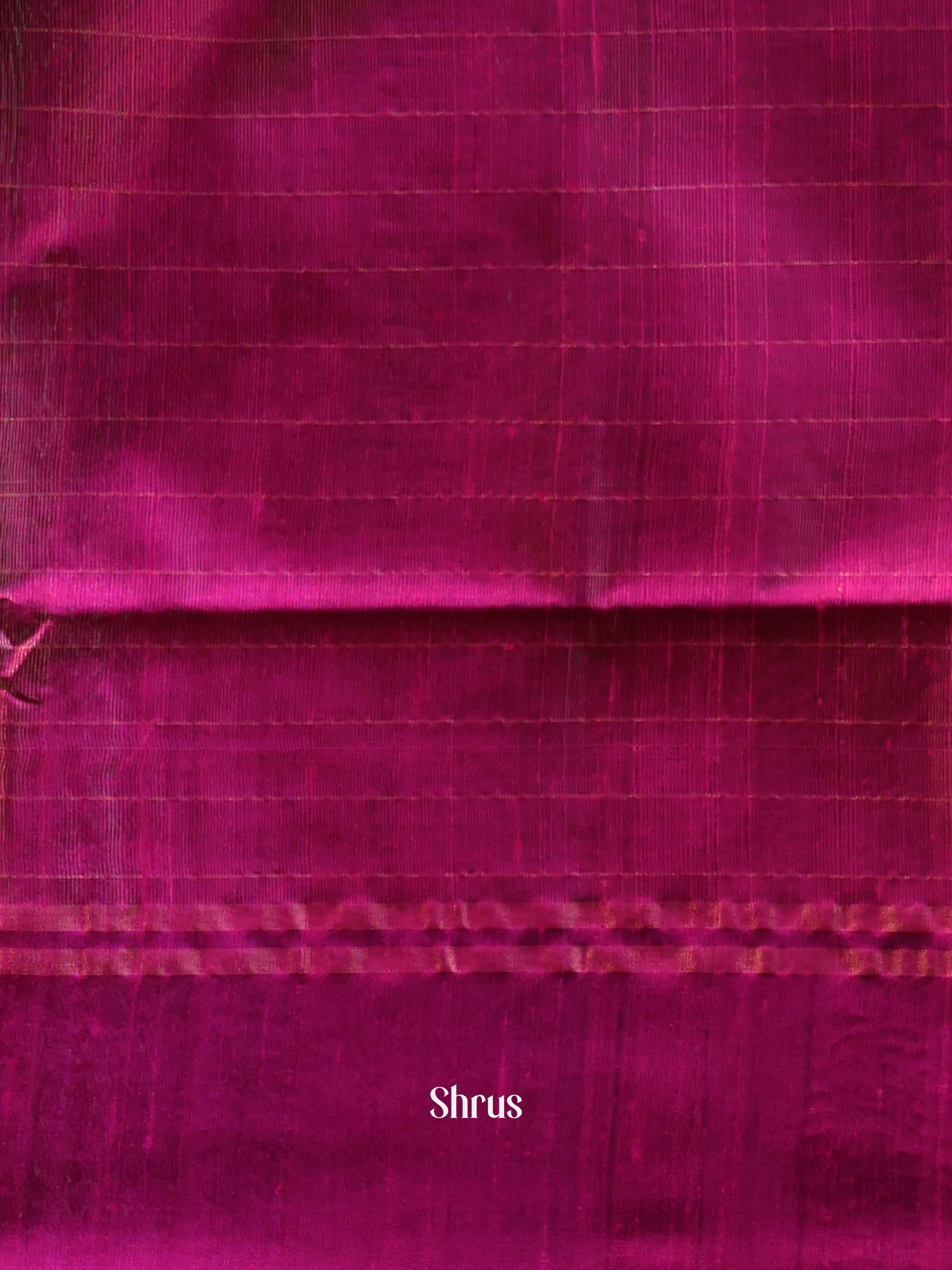 Green & Majenta - Raw Silk Saree - Shop on Shrus.com