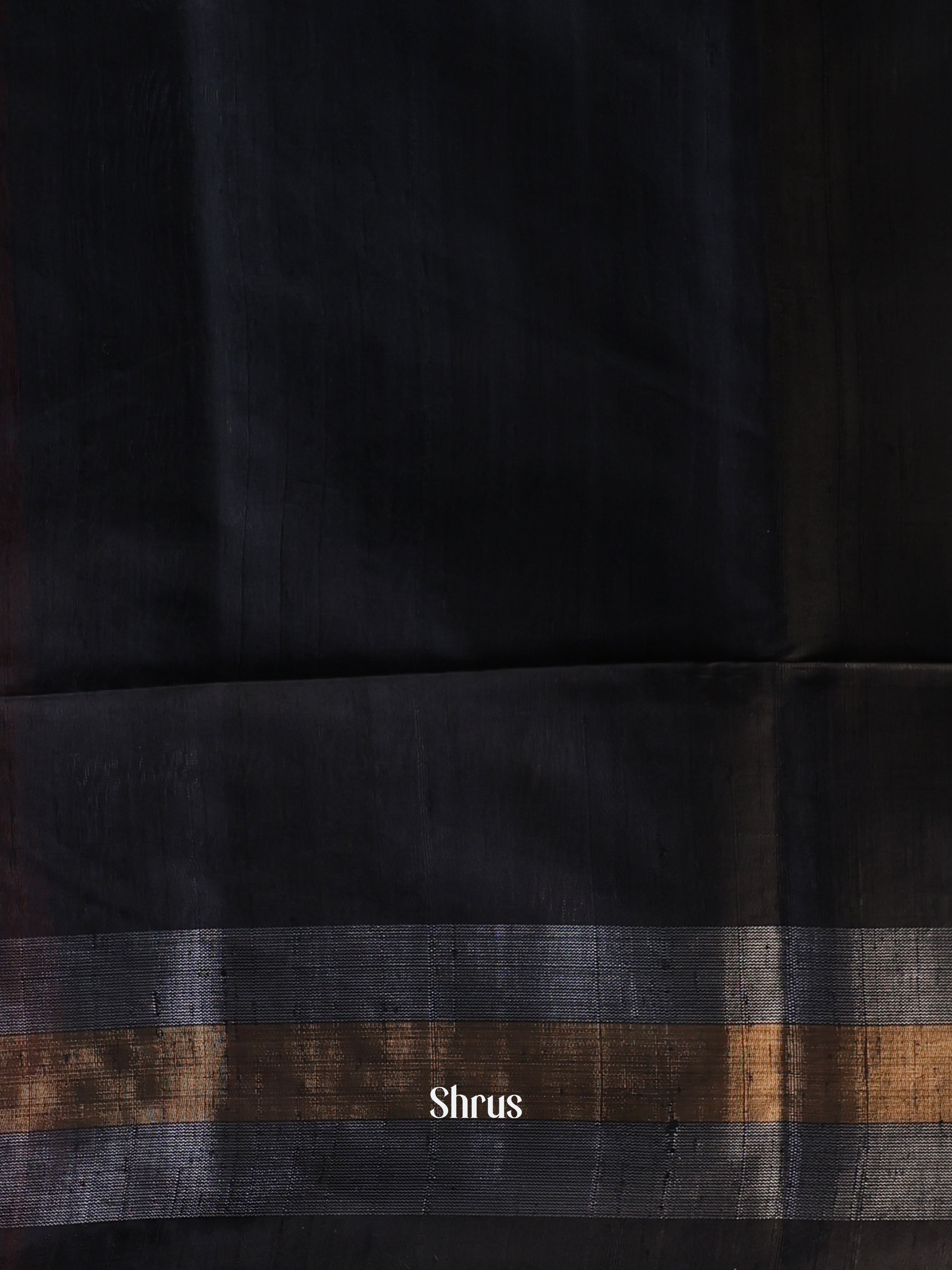 Red & Black - Raw Silk Saree - Shop on Shrus.com