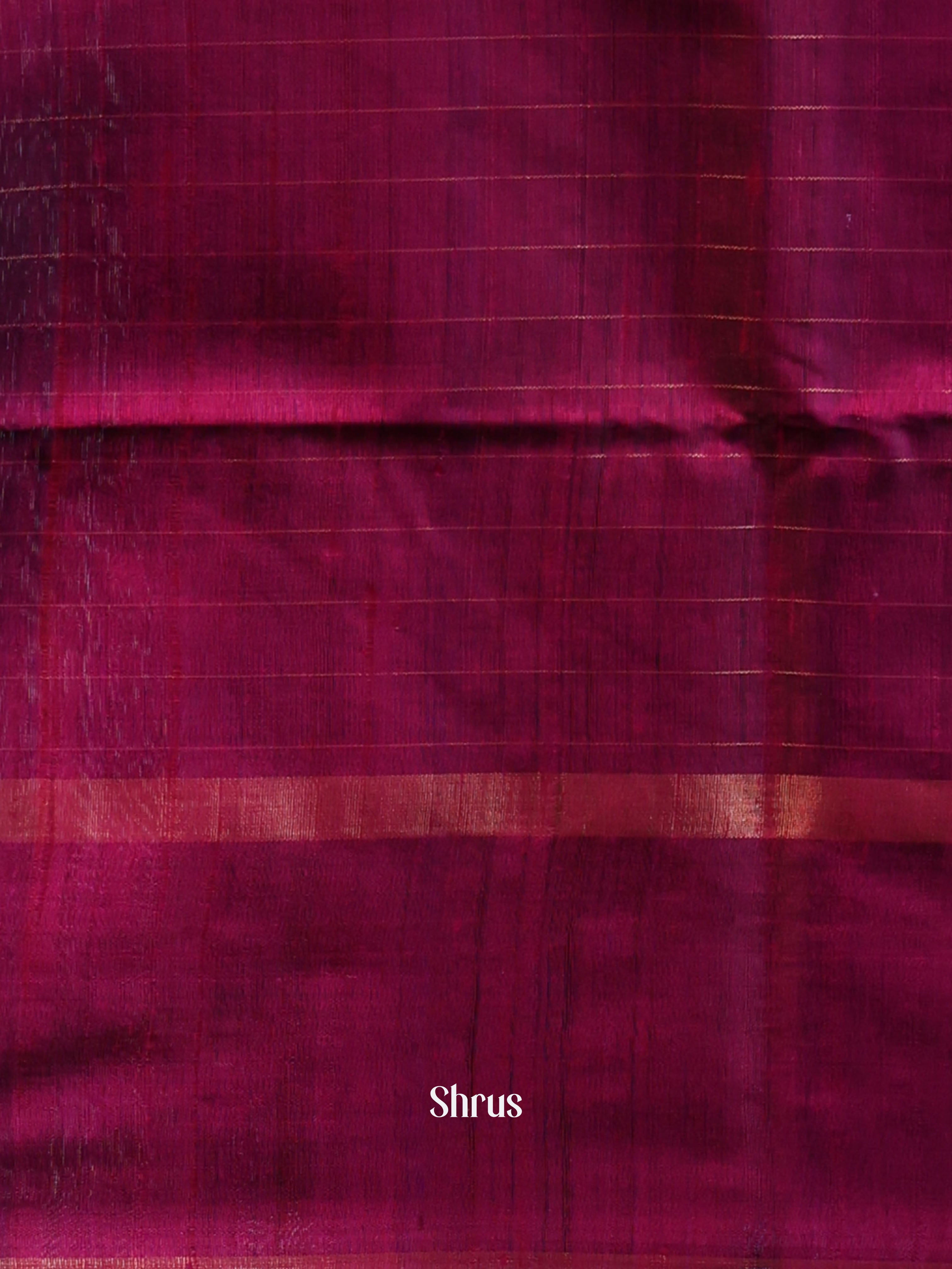 Violet & Majenta- Raw Silk Saree - Shop on Shrus.com