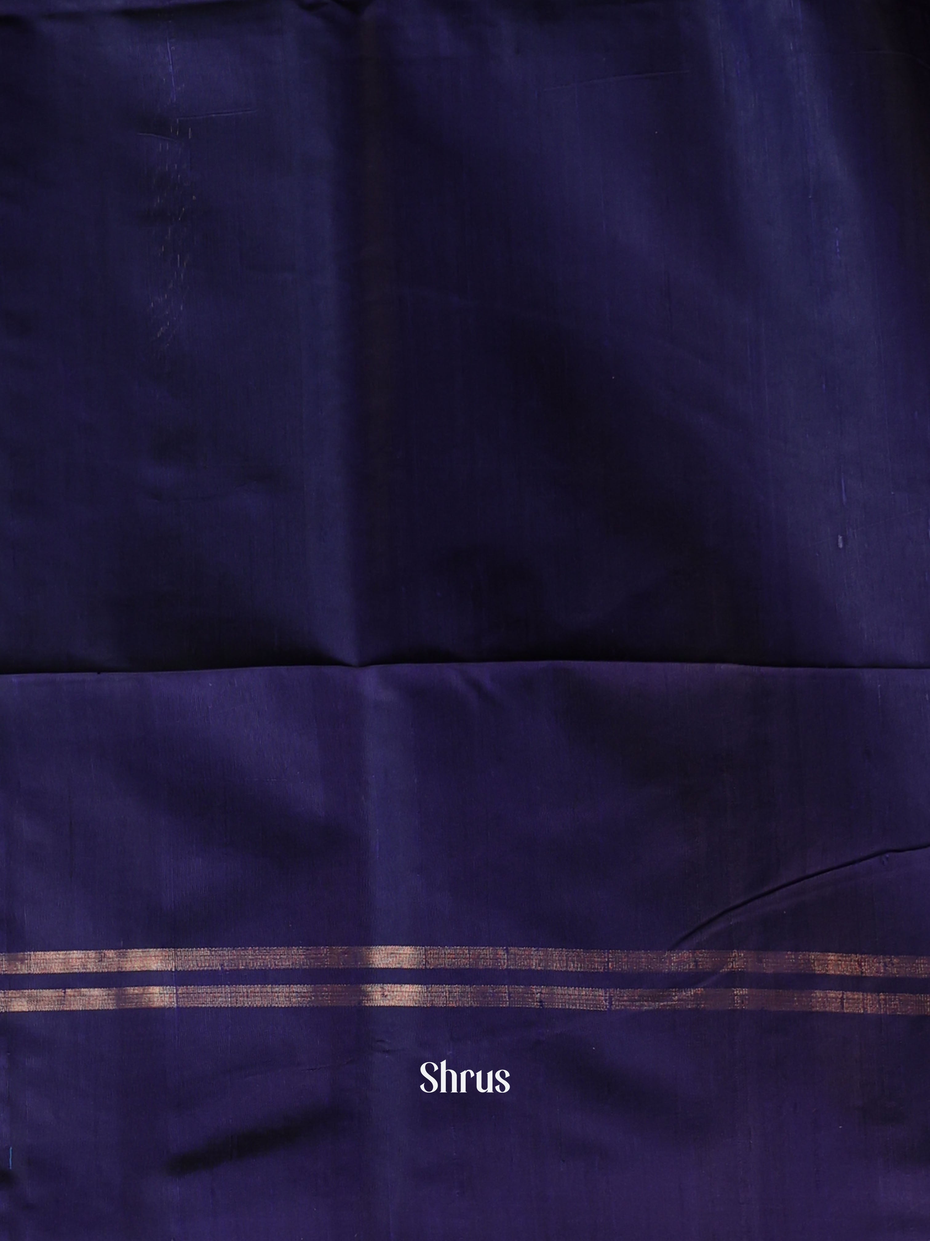 Red & Blue - Raw Silk Saree - Shop on Shrus.com