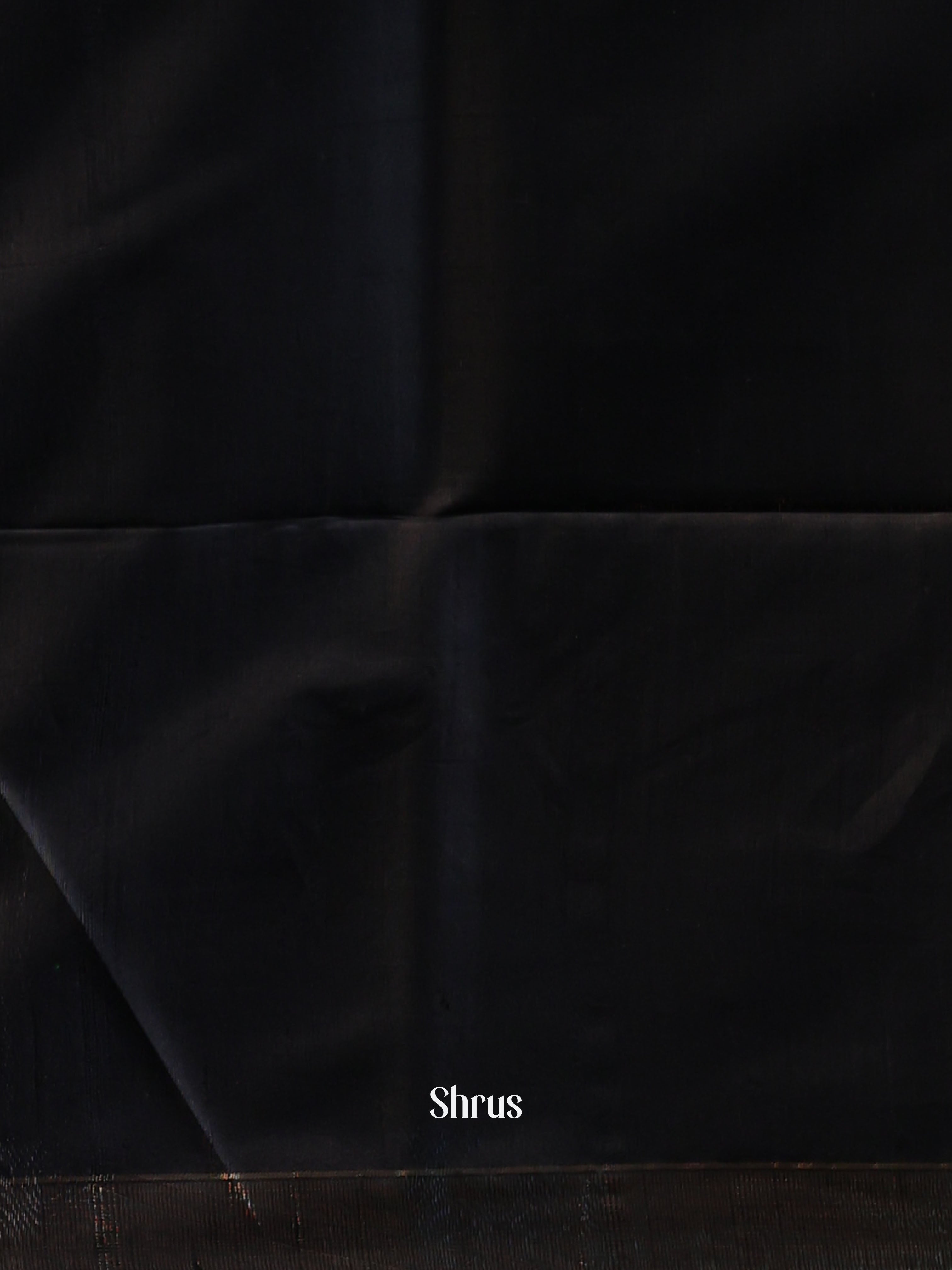 Green & Black - Raw Silk Saree - Shop on Shrus.com