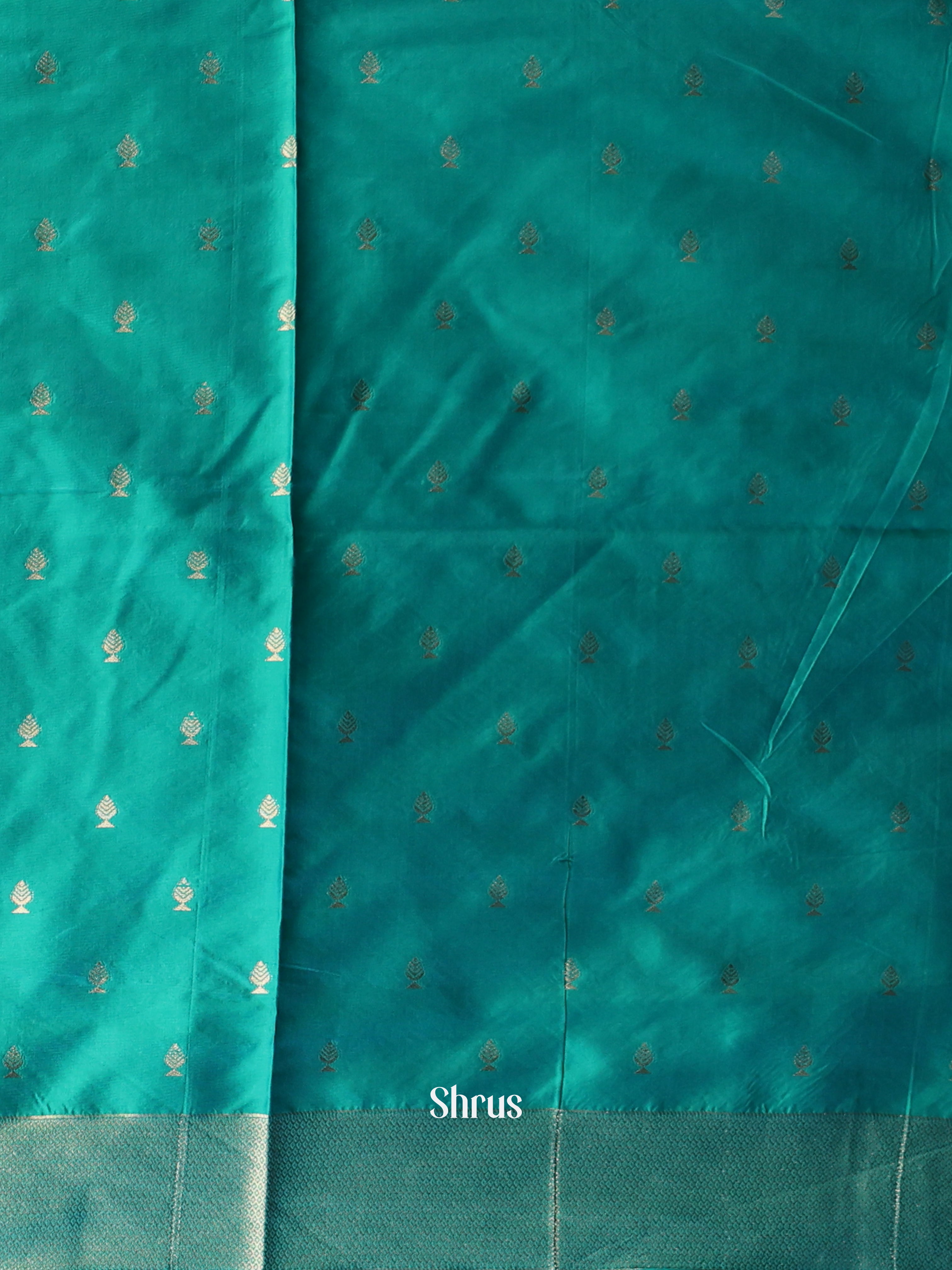 Green- Semi Softsilk Saree - Shop on Shrus.com