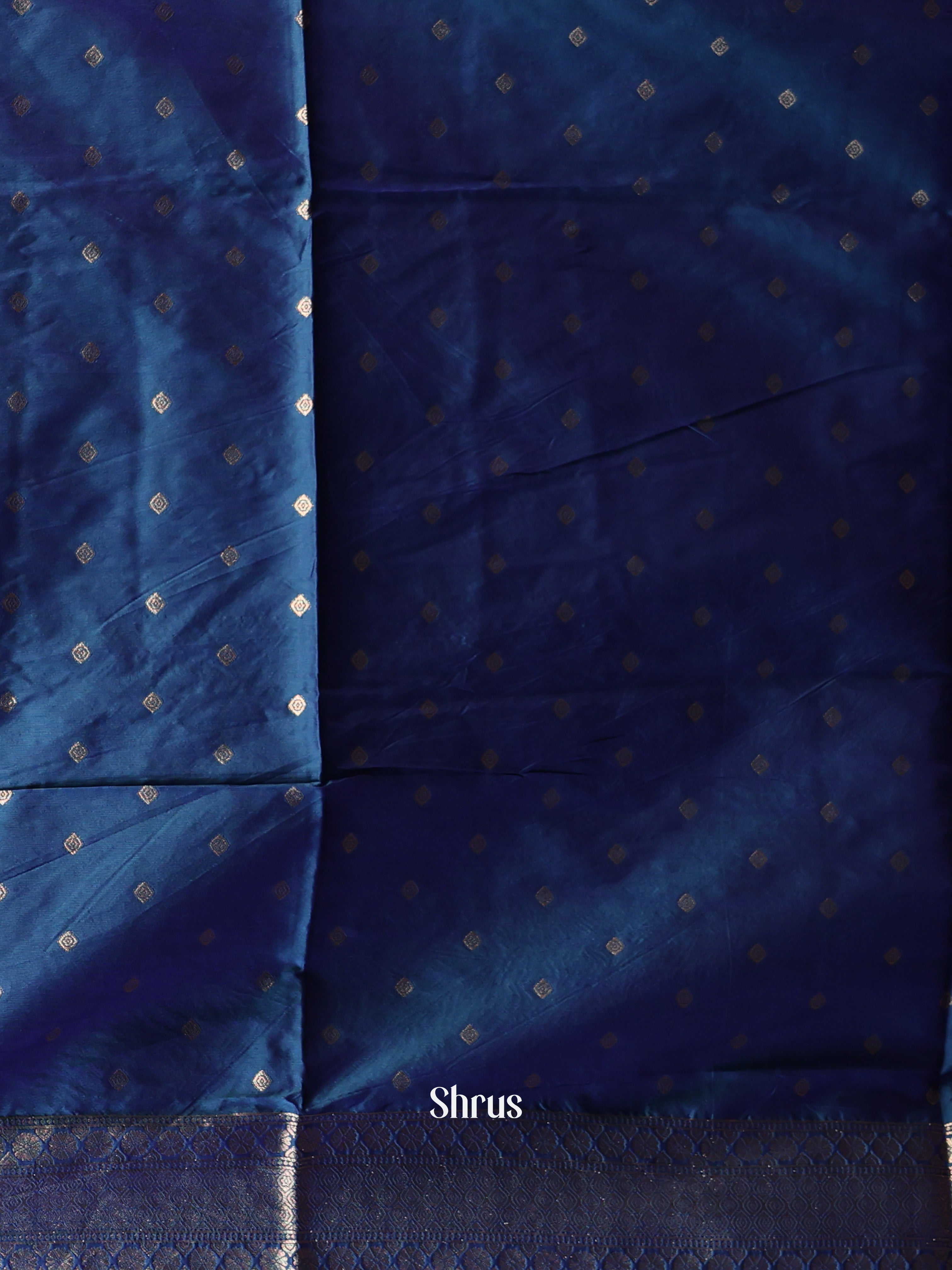 Blue- Semi Softsilk Saree - Shop on Shrus.com