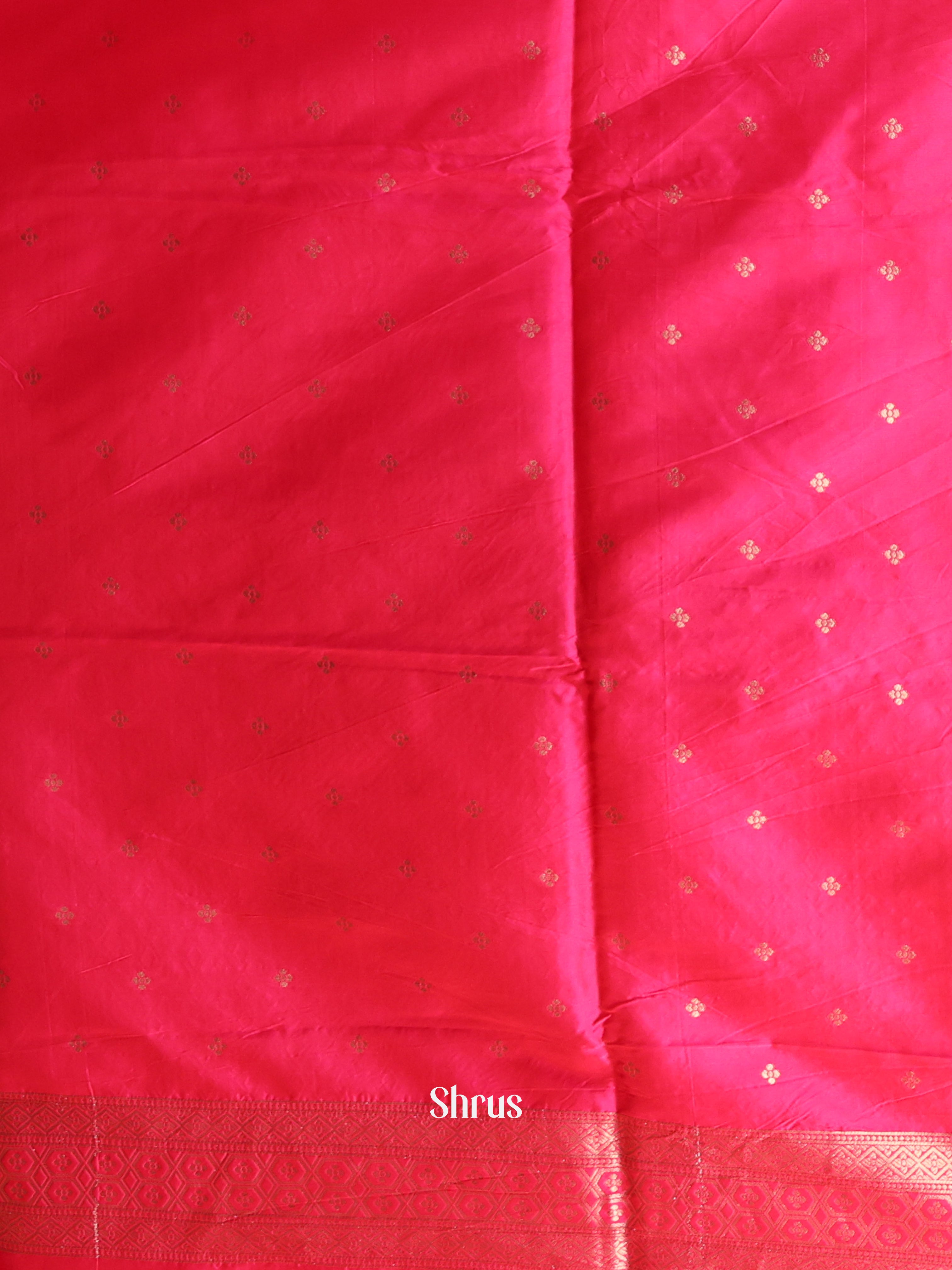 Pink - Semi Softsilk Saree - Shop on Shrus.com