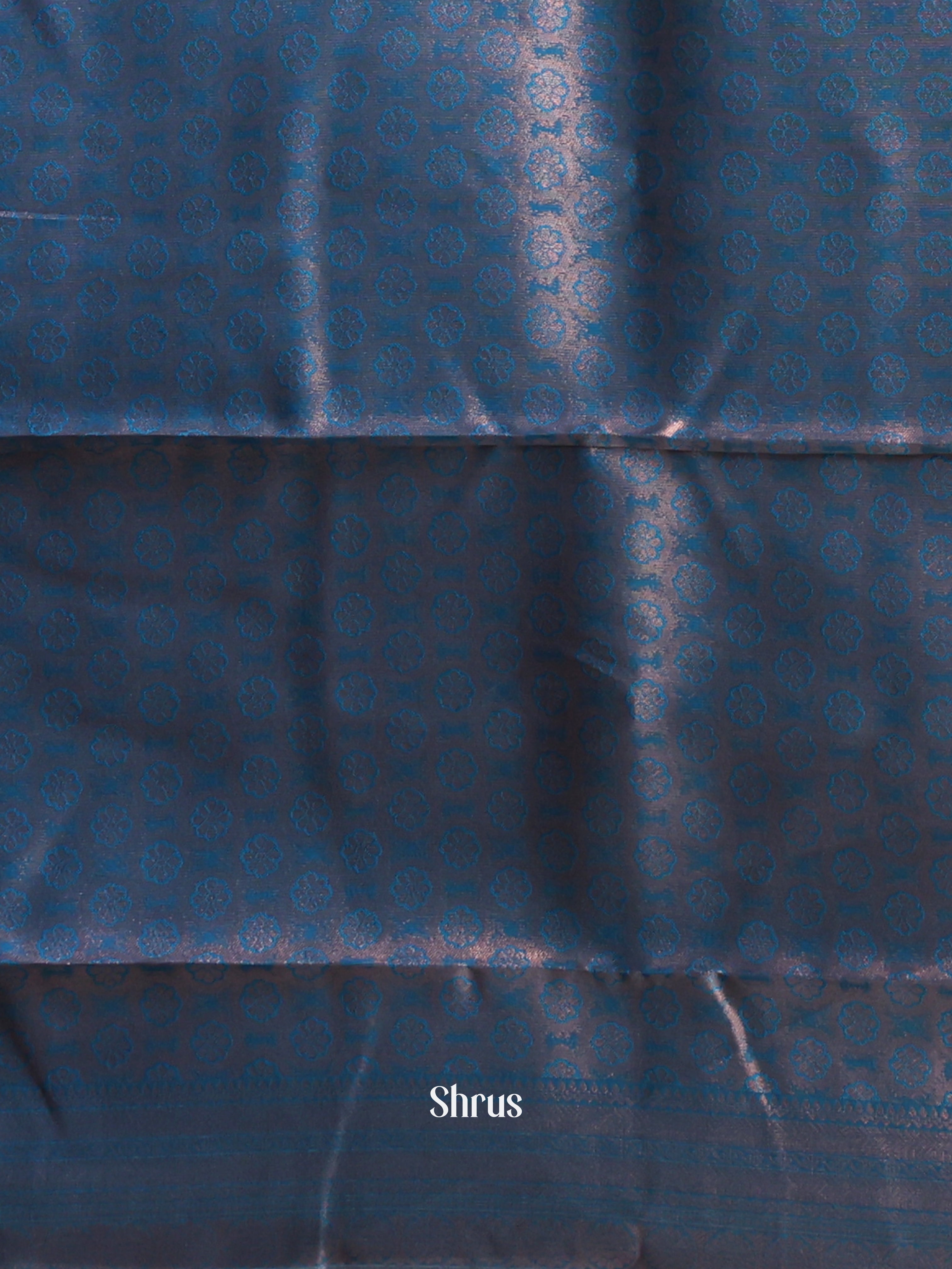 Lite Blue & Blue - Semi Arani Silk Saree - Shop on Shrus.com