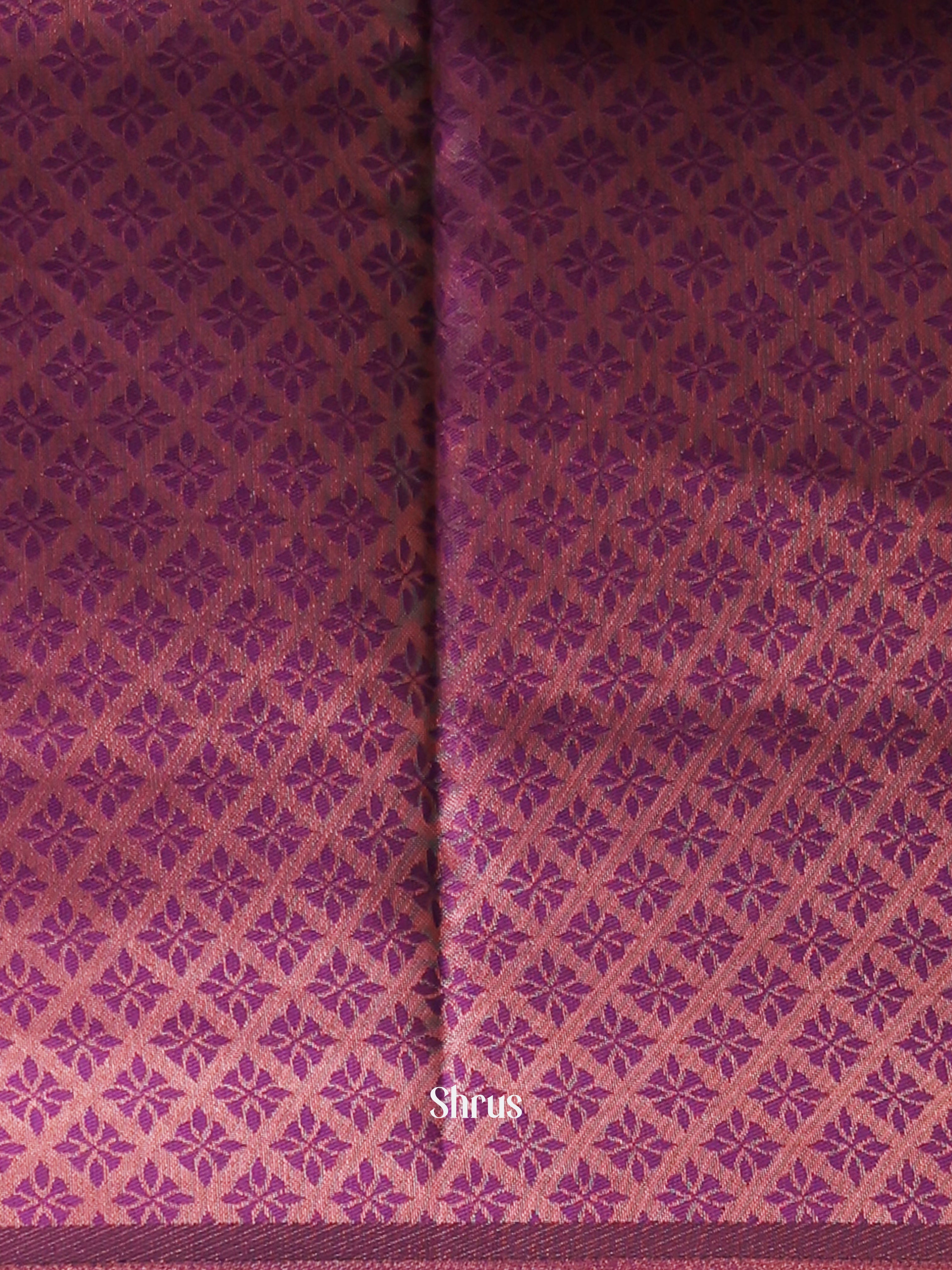 Lavender & Purple - Semi Arani Silk Saree - Shop on Shrus.com