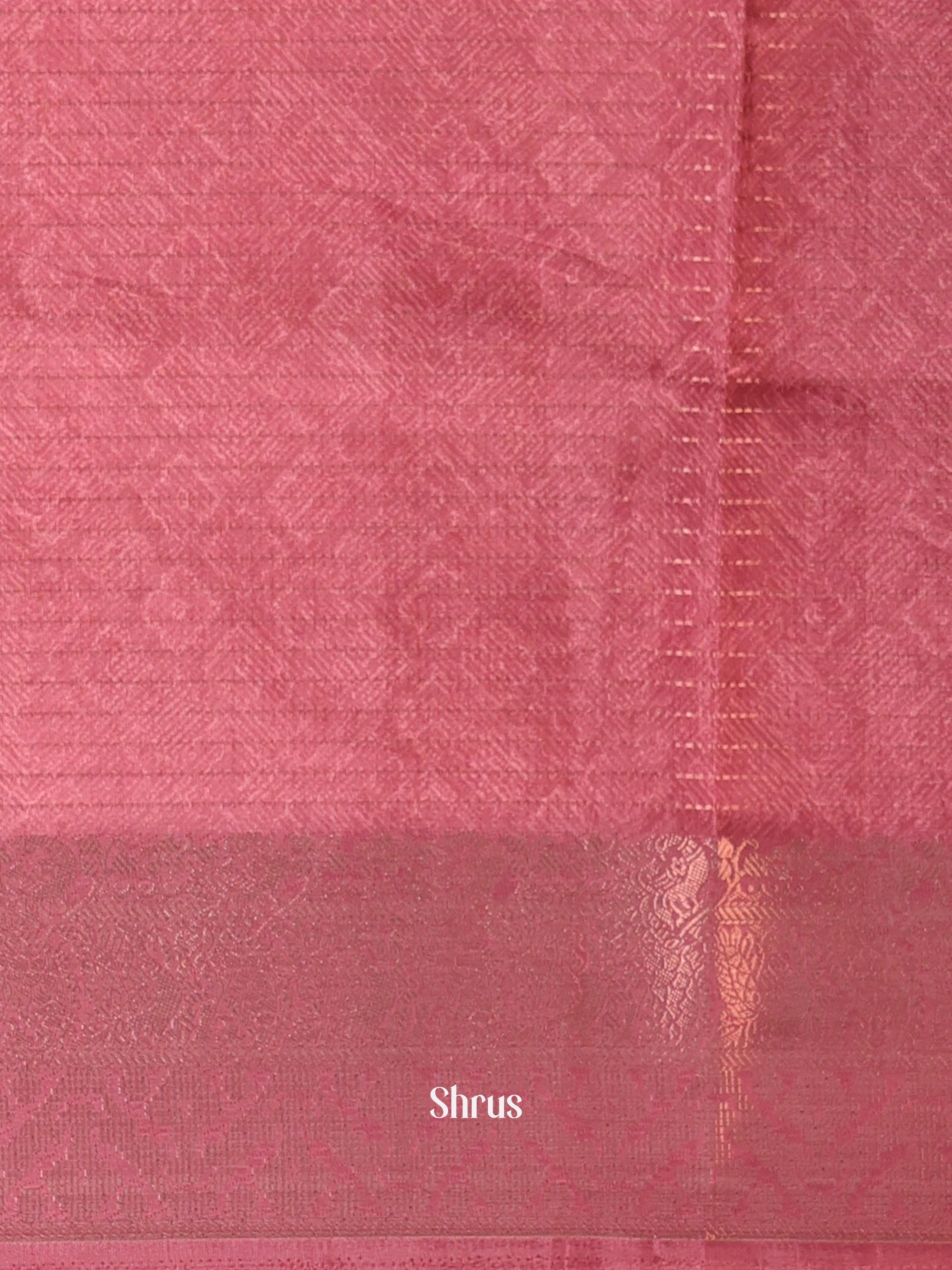 Dusty Brown & Brown - Semi Chanderi Saree - Shop on Shrus.com