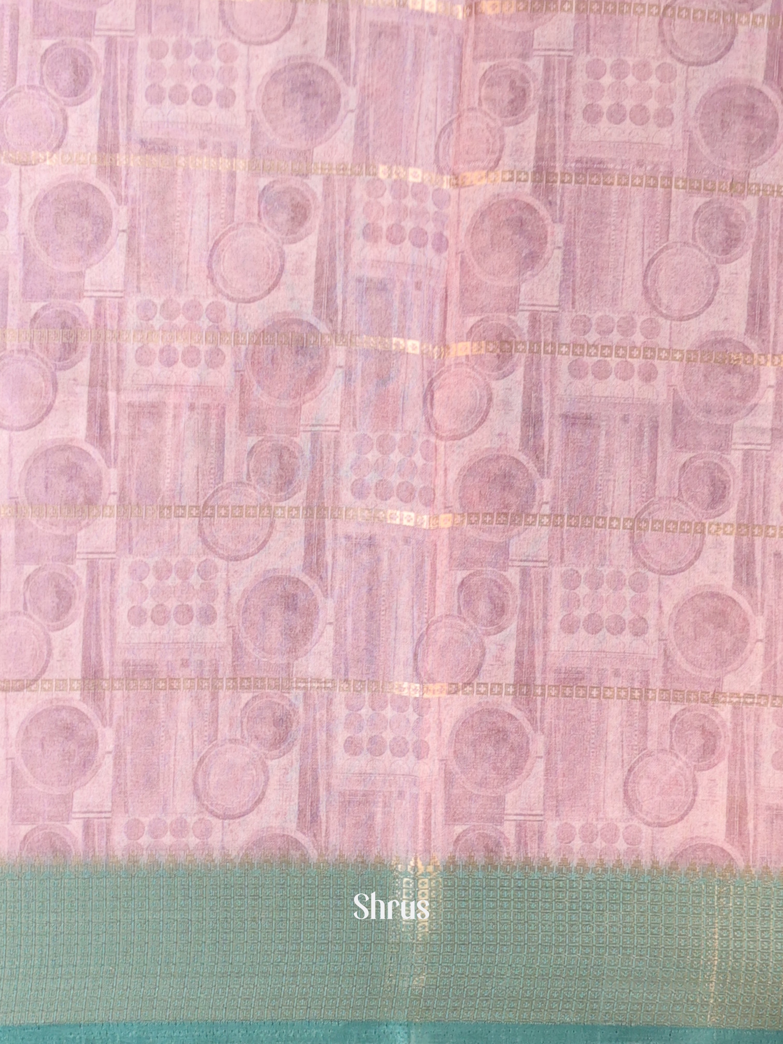 Lavender & Blue - Semi Chanderi Saree - Shop on Shrus.com