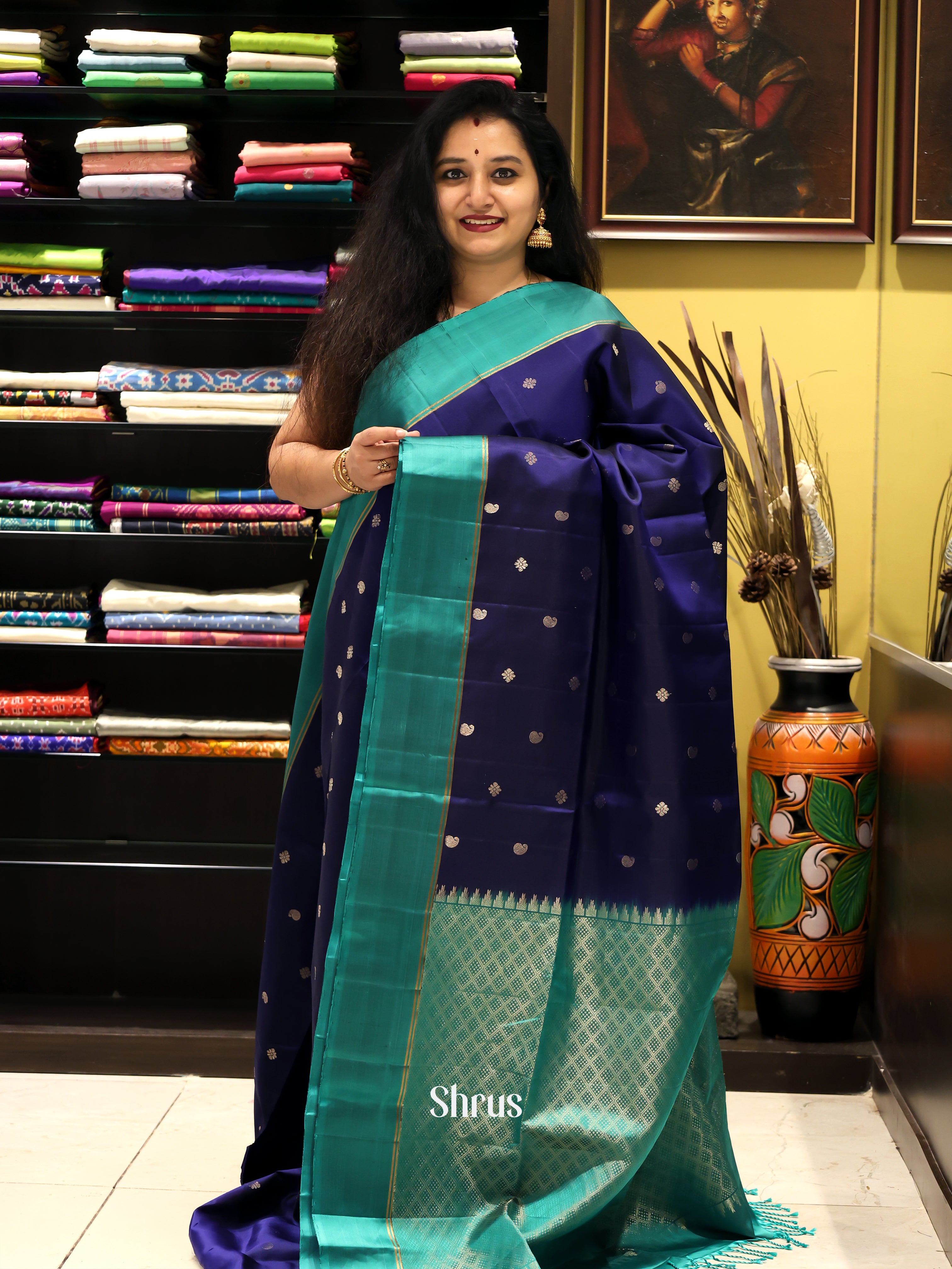 CJS09466 - Soft Silk Saree - Shop on Shrus.com