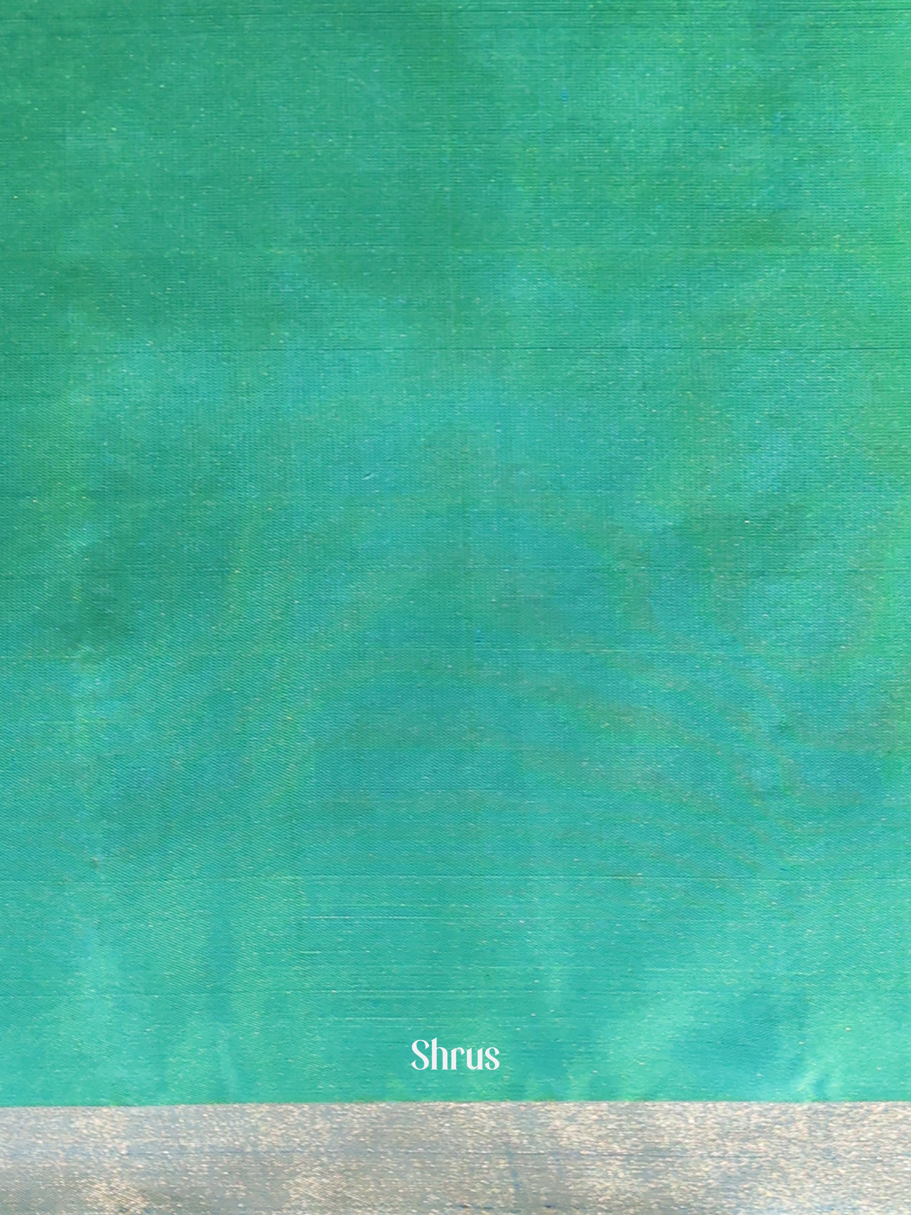 Teal Green(Single Tone)- Soft Silk Saree - Shop on Shrus.com