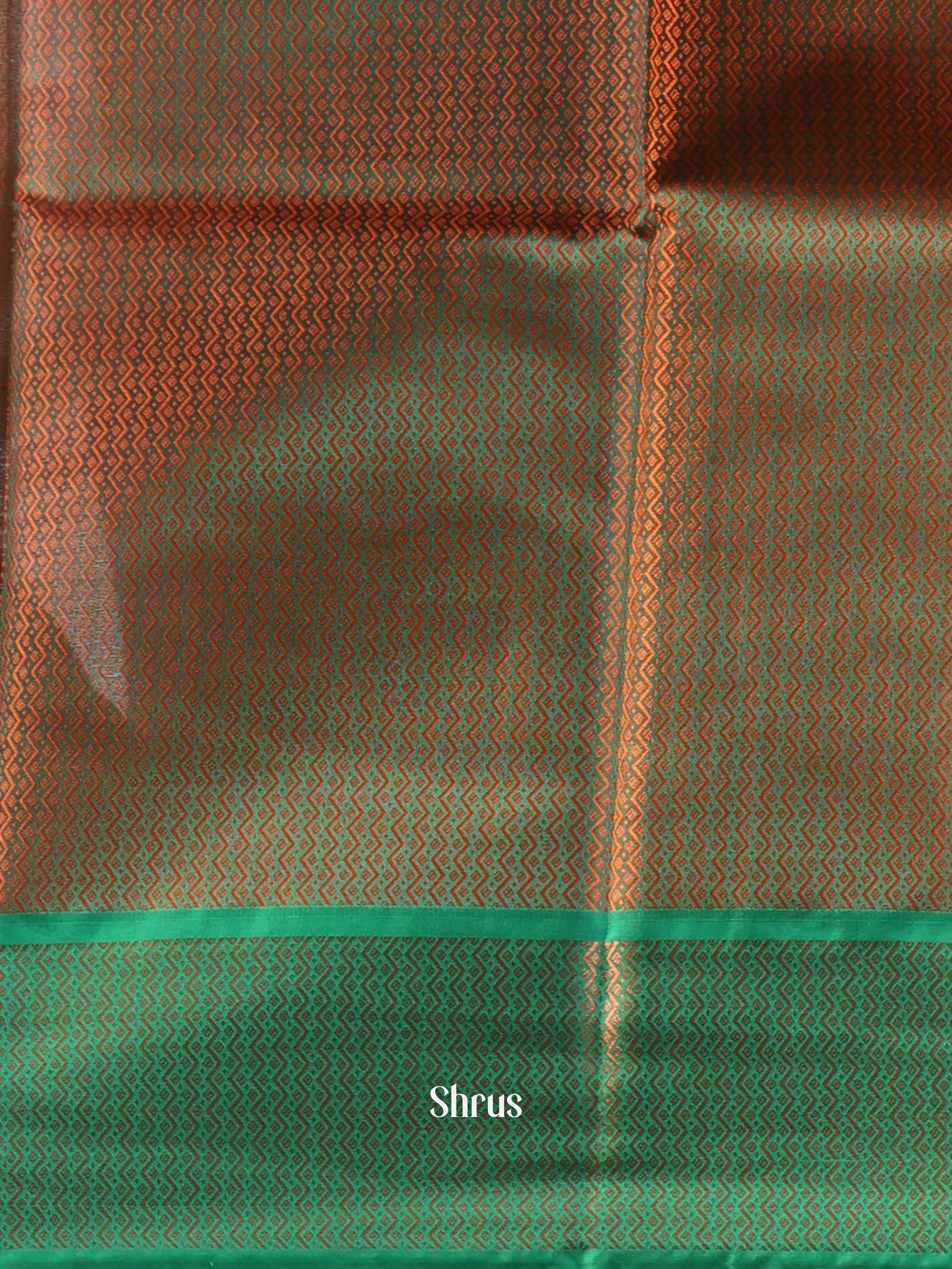 Red & Green - Tanchoi Saree - Shop on Shrus.com