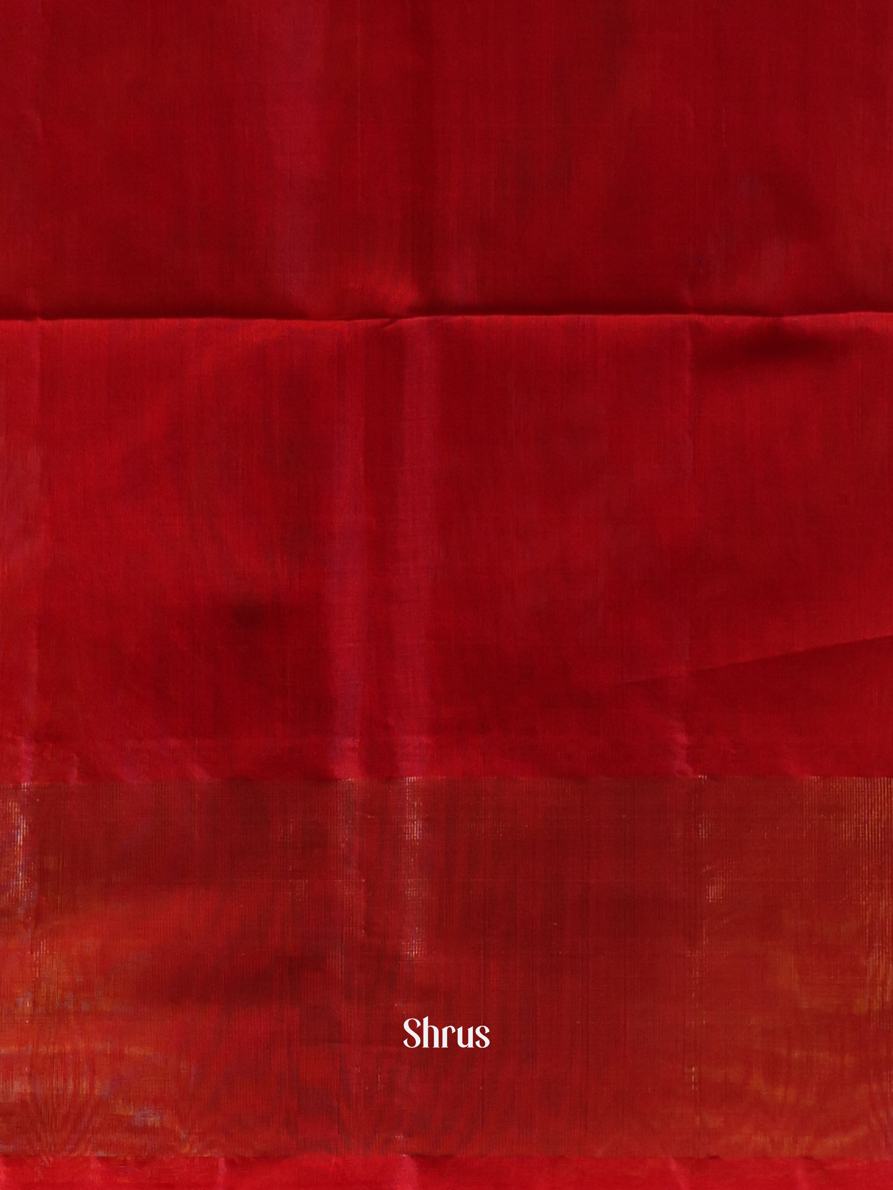 Blue & Red - Pochampally sico Saree - Shop on Shrus.com