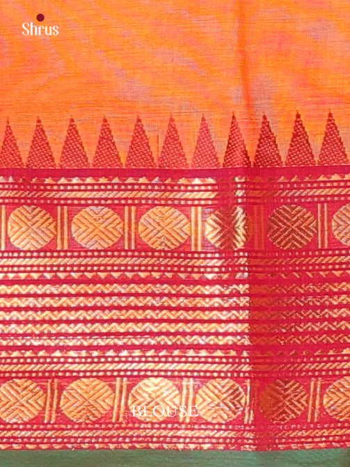 Orange & Pink - Chettinad Cotton Saree - Shop on Shrus.com