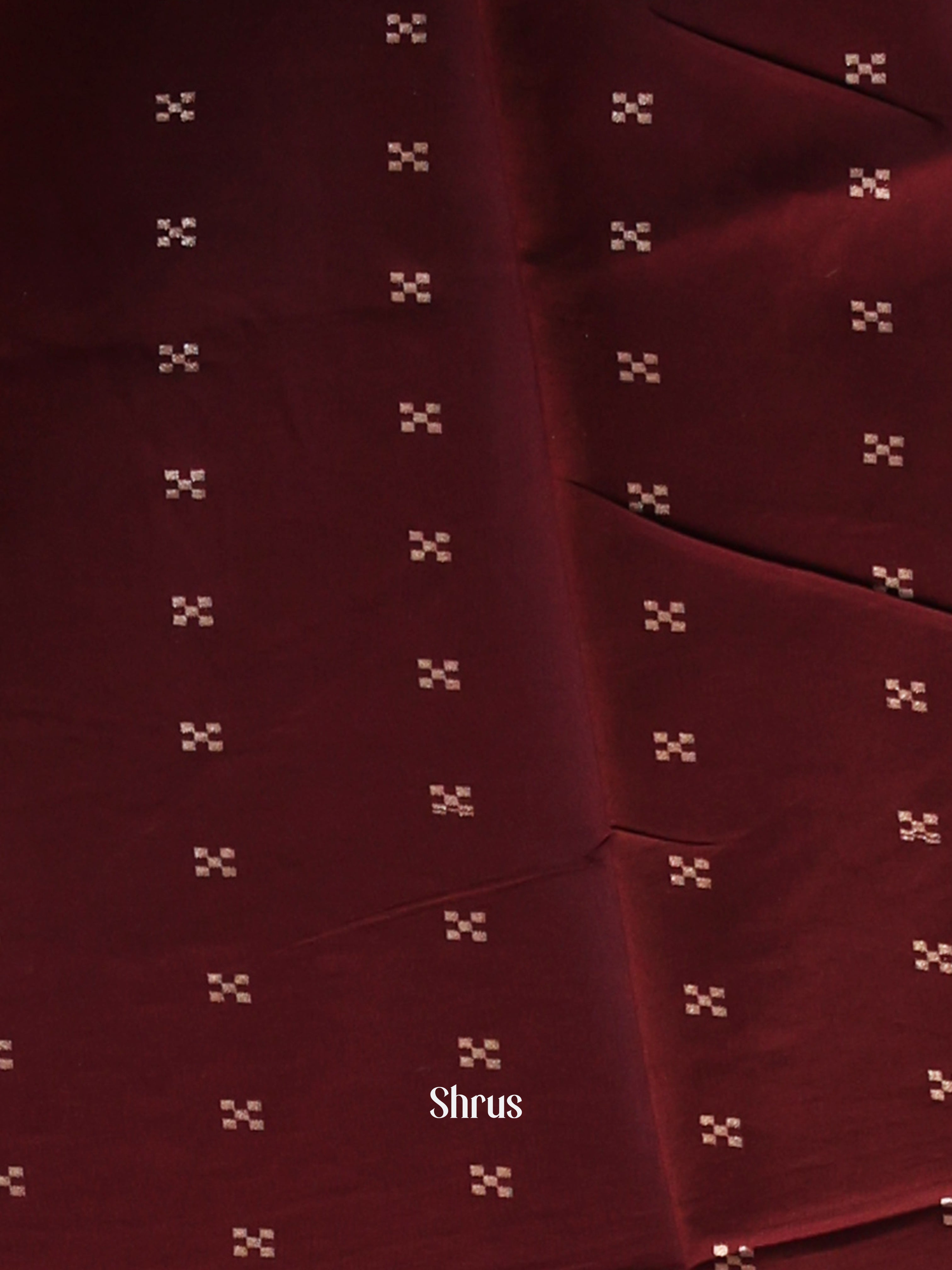 Shades of Green & Brown - Semi Dola silk Saree - Shop on Shrus.com