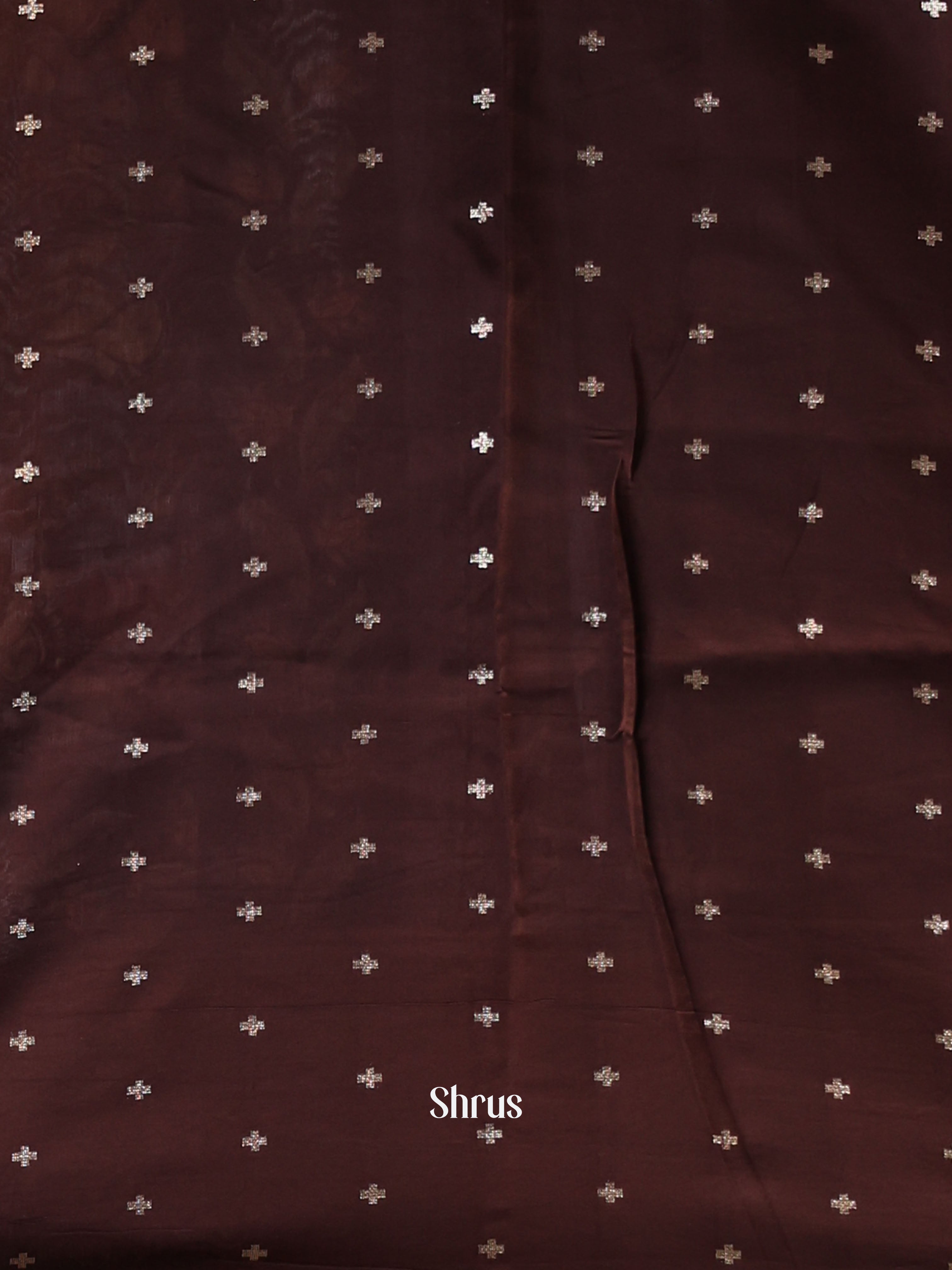 Purple & Brown - Semi Dola silk Saree - Shop on Shrus.com