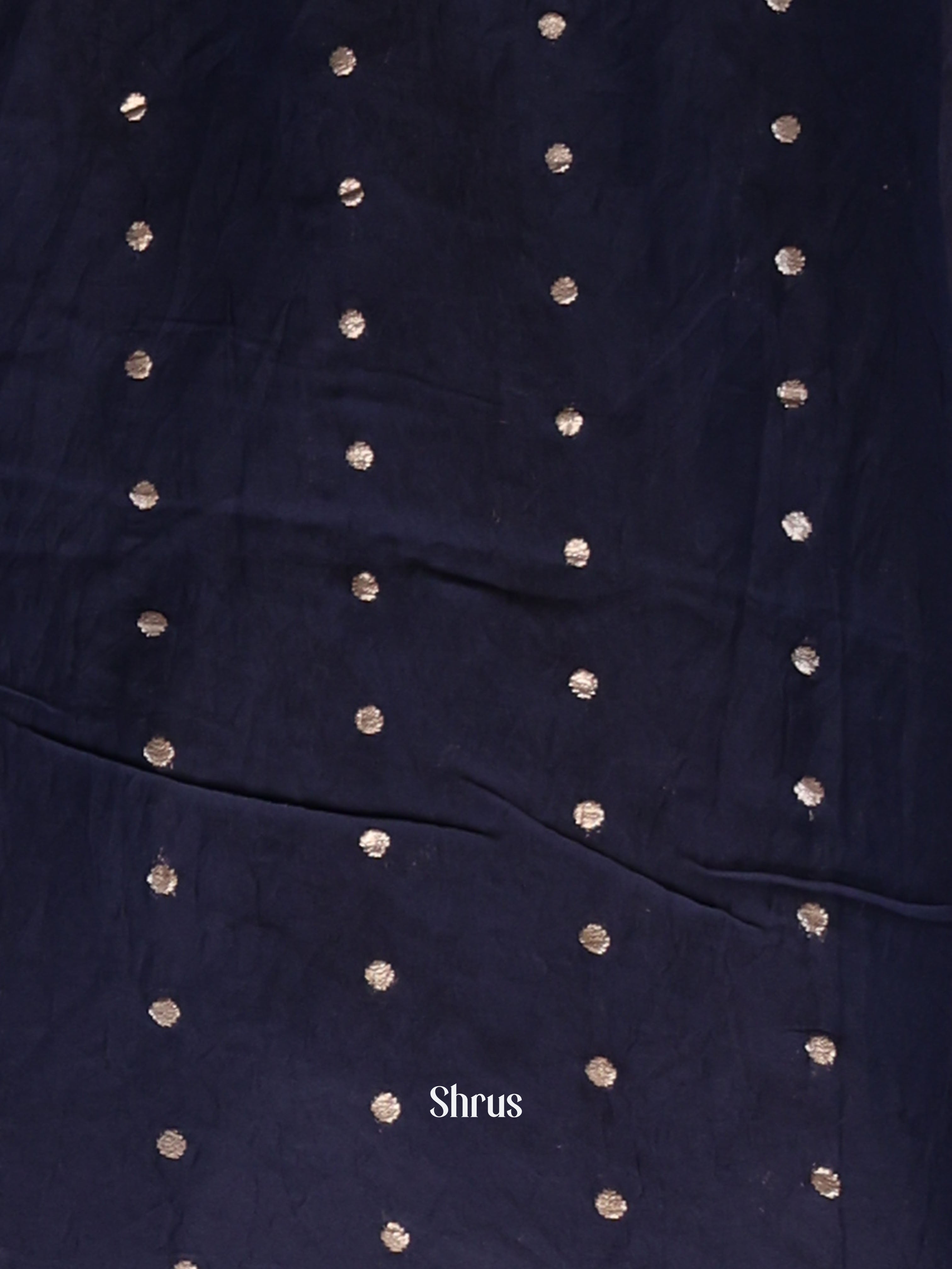 Black & Blue- Semi Dola silk Saree - Shop on Shrus.com