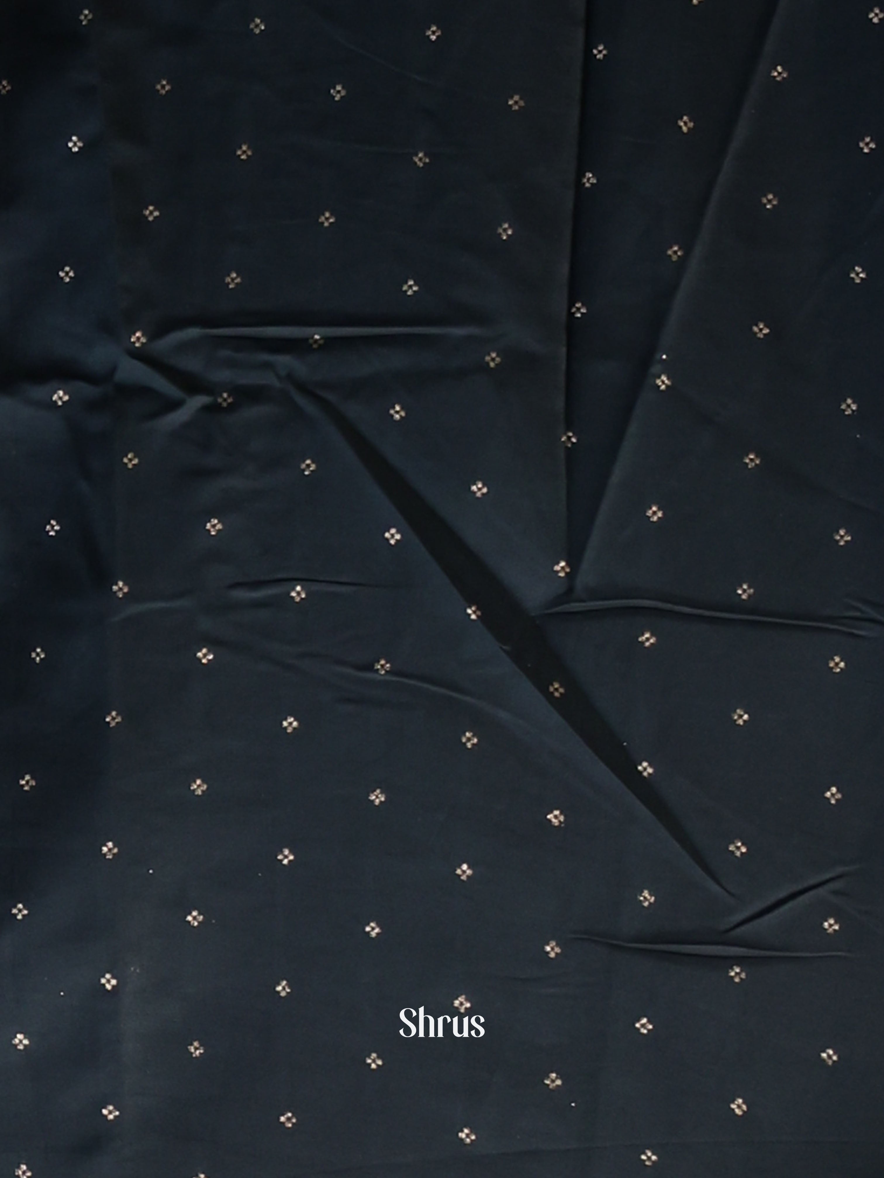 Blue - Semi Dola silk Saree - Shop on Shrus.com