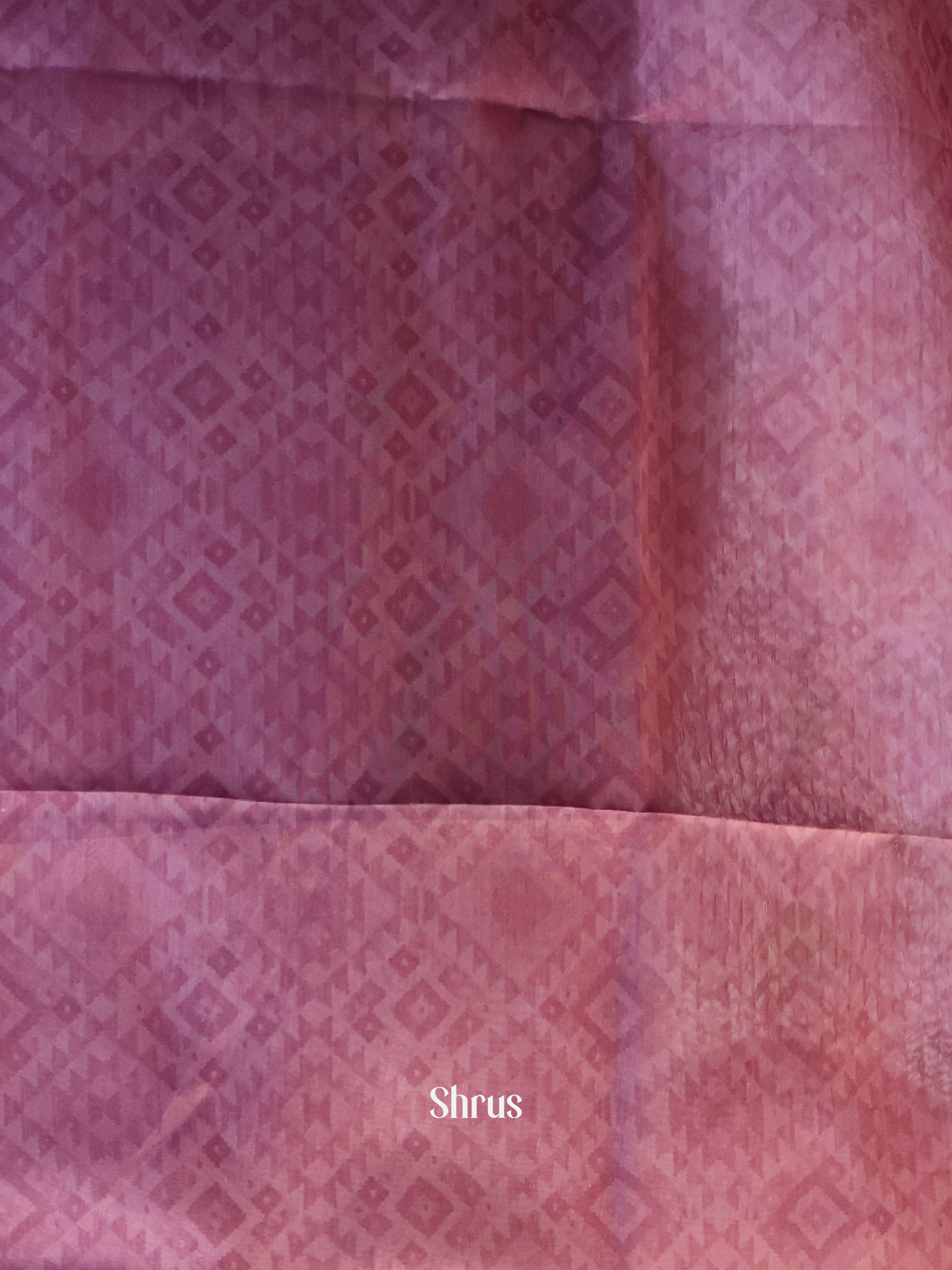 Lavender & Purple - Semi Jute Saree - Shop on Shrus.com