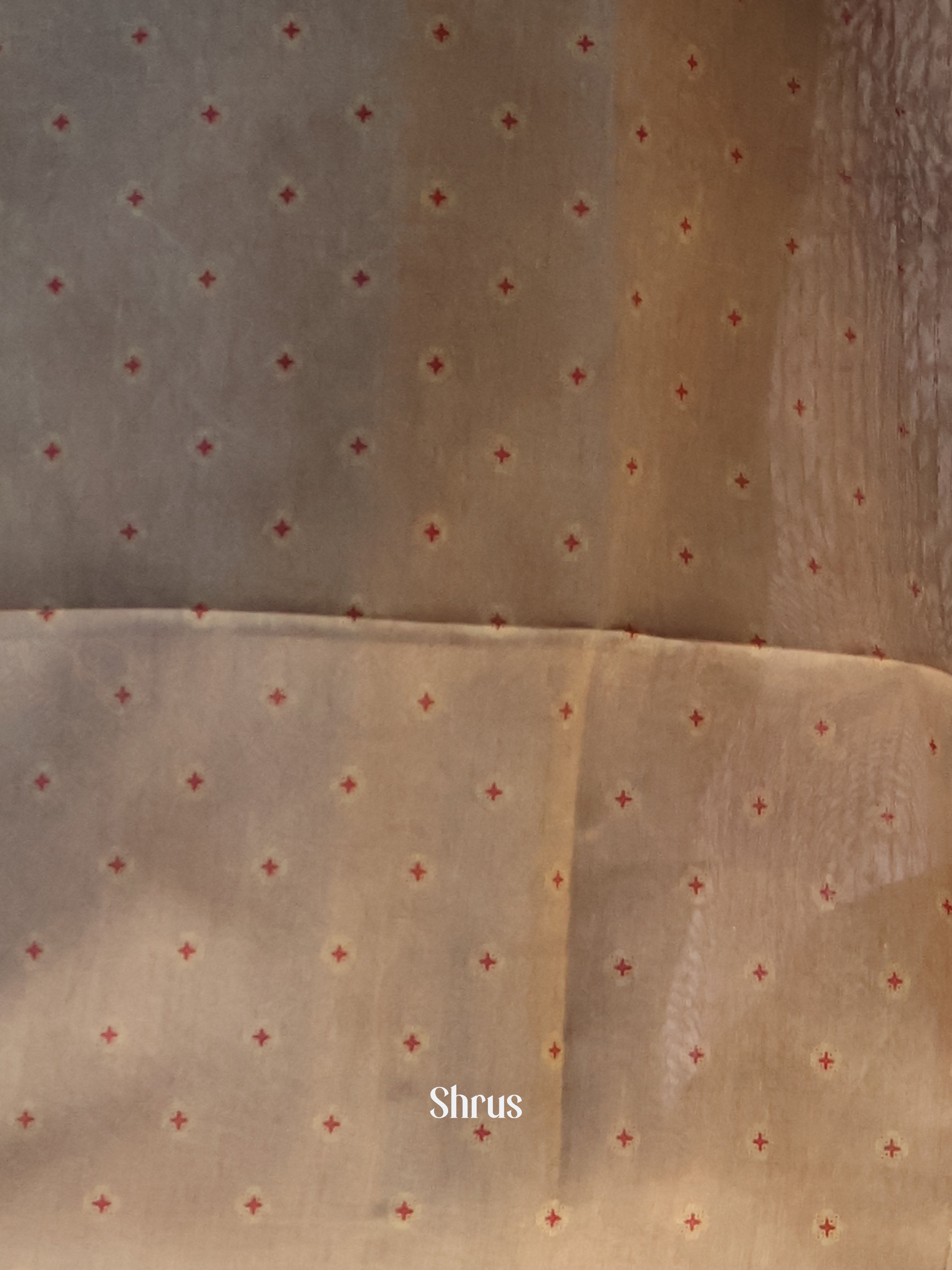 Grey - Semi Jute Saree - Shop on Shrus.com