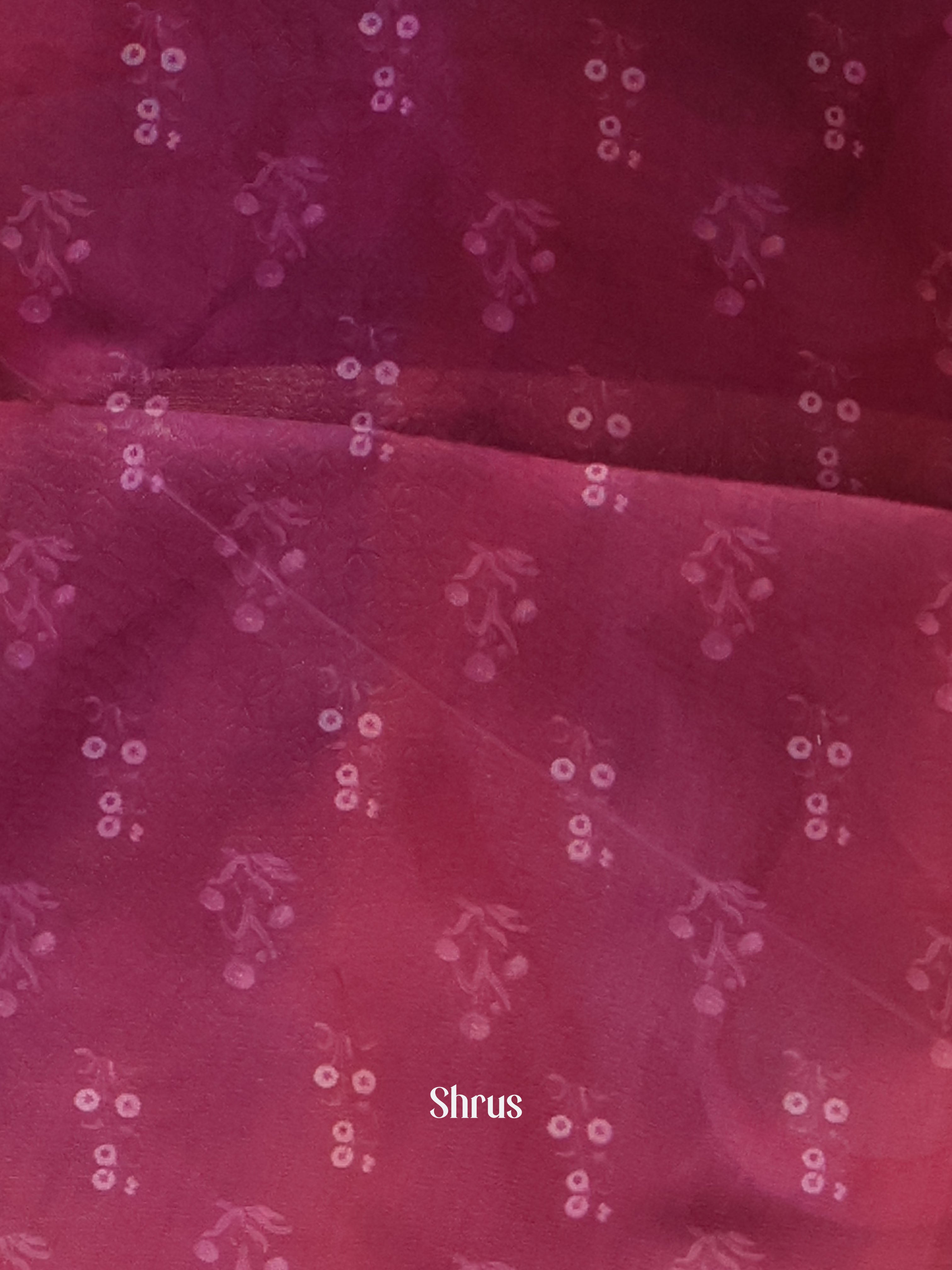 Majenta - Semi Jute Saree - Shop on Shrus.com