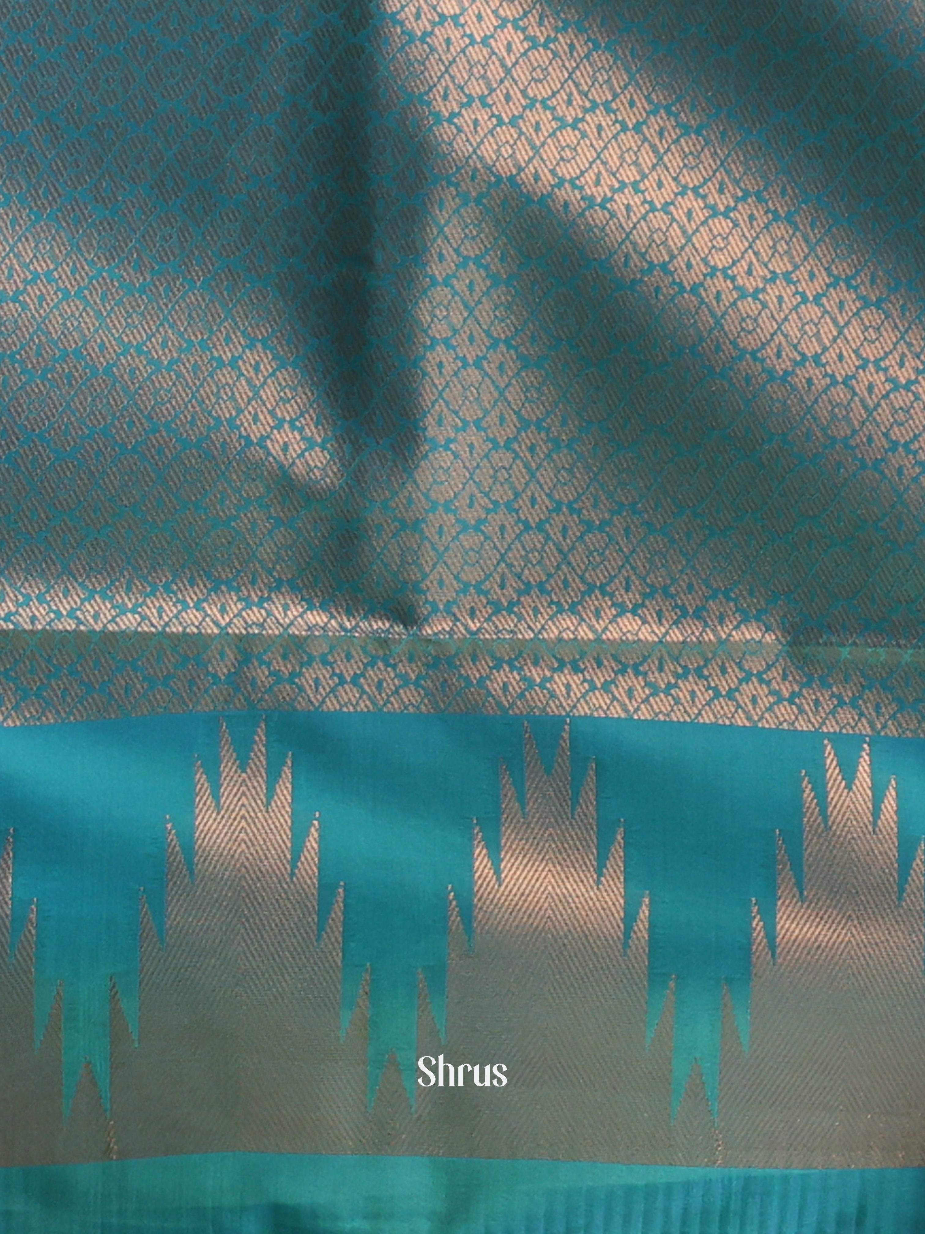 CJS09763 - Semi Kanchipuram Saree - Shop on Shrus.com