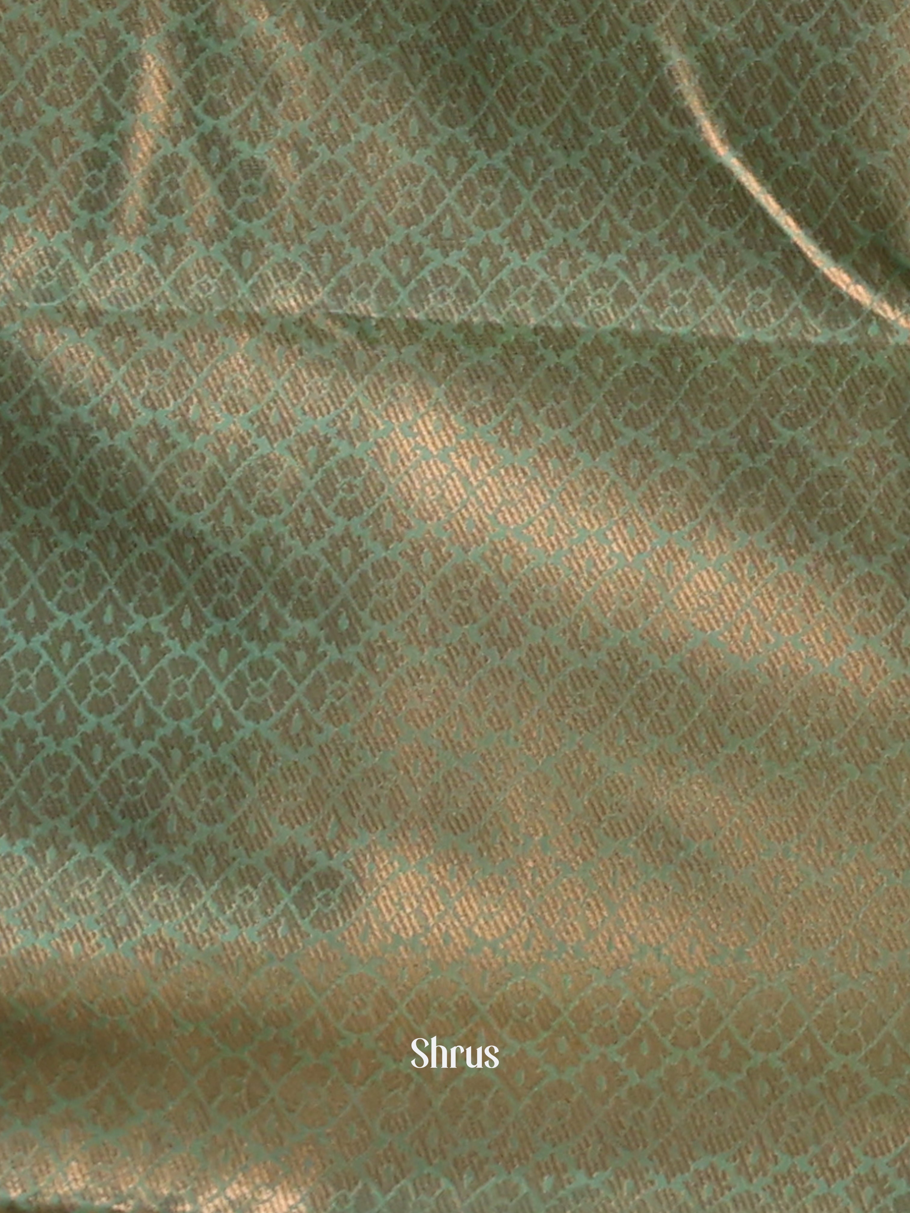 Purple & Green- Semi Kanchipuram Saree - Shop on Shrus.com