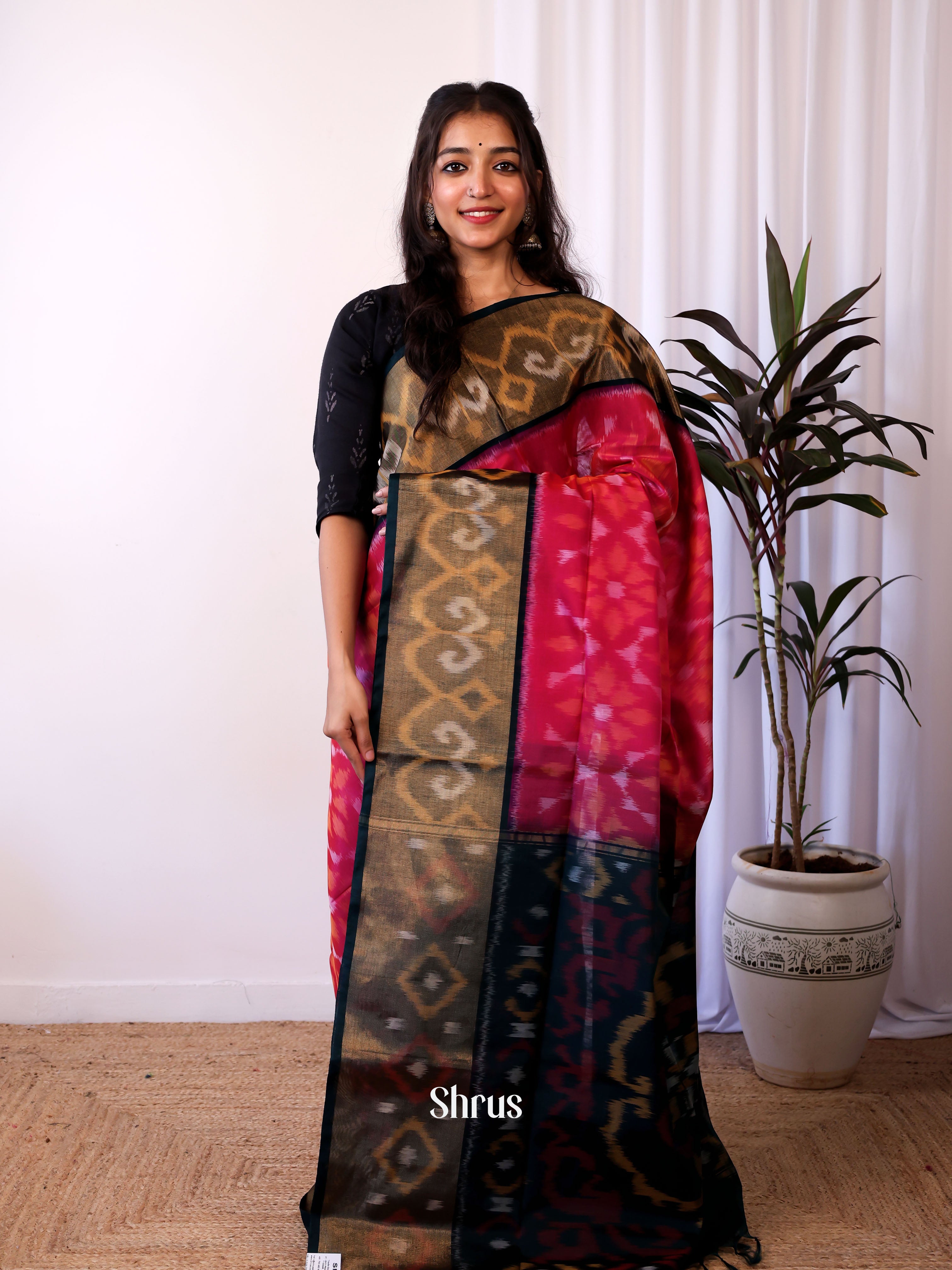 CJS09812 - Pochampally sico Saree - Shop on Shrus.com