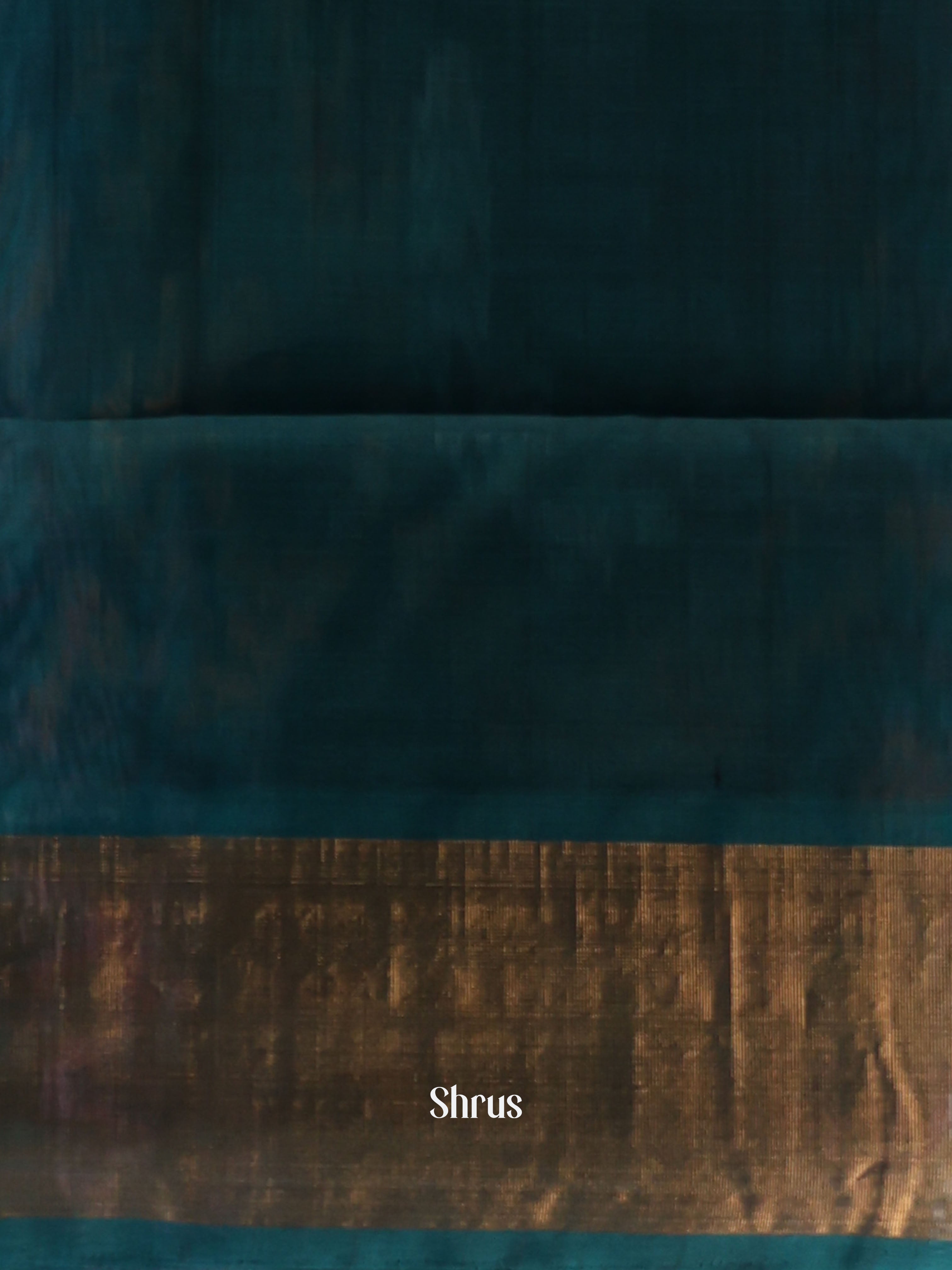 Majenta & Peacock Blue - Pochampally sico Saree - Shop on Shrus.com