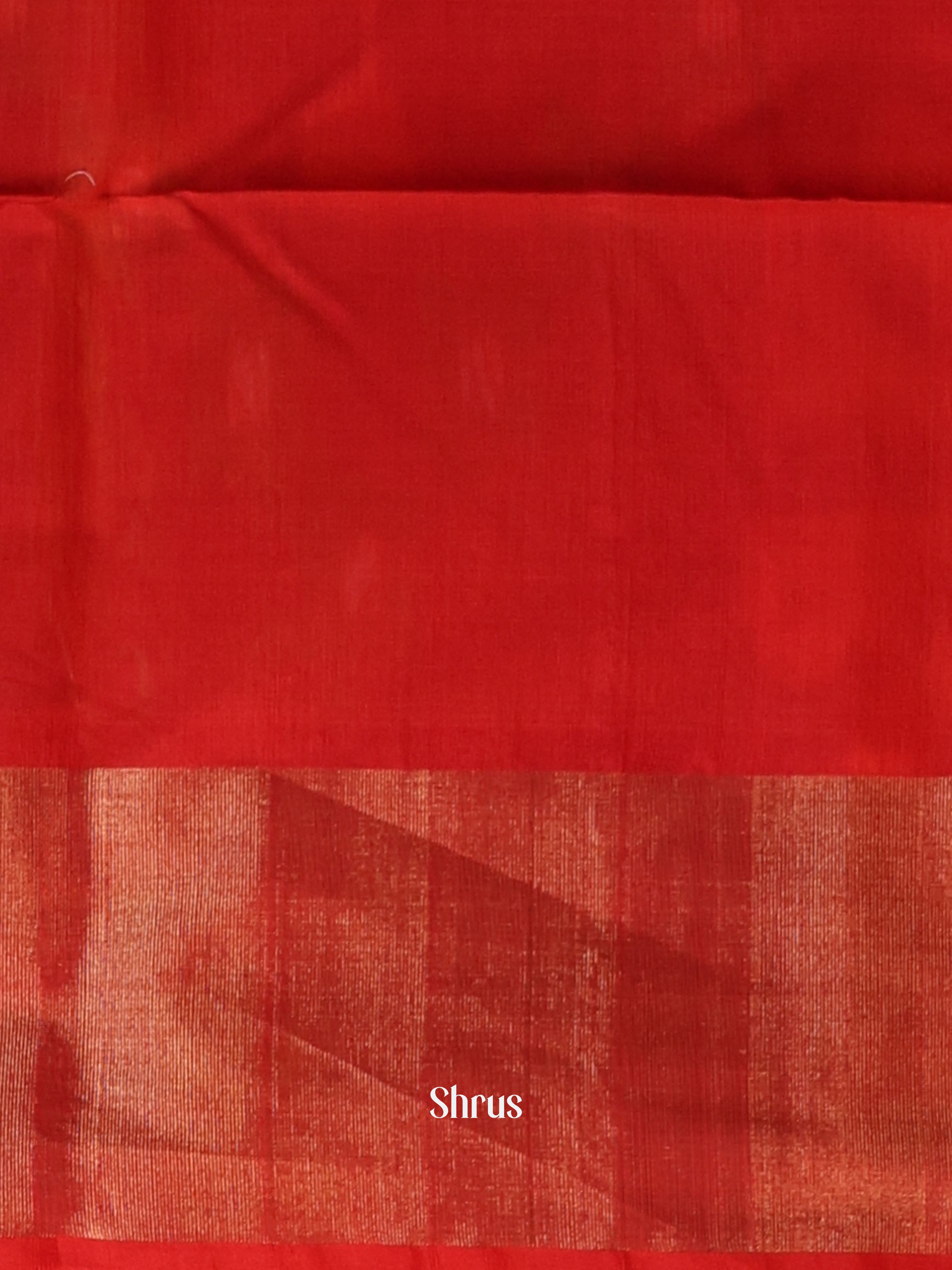 Black & Red - Pochampally sico Saree - Shop on Shrus.com
