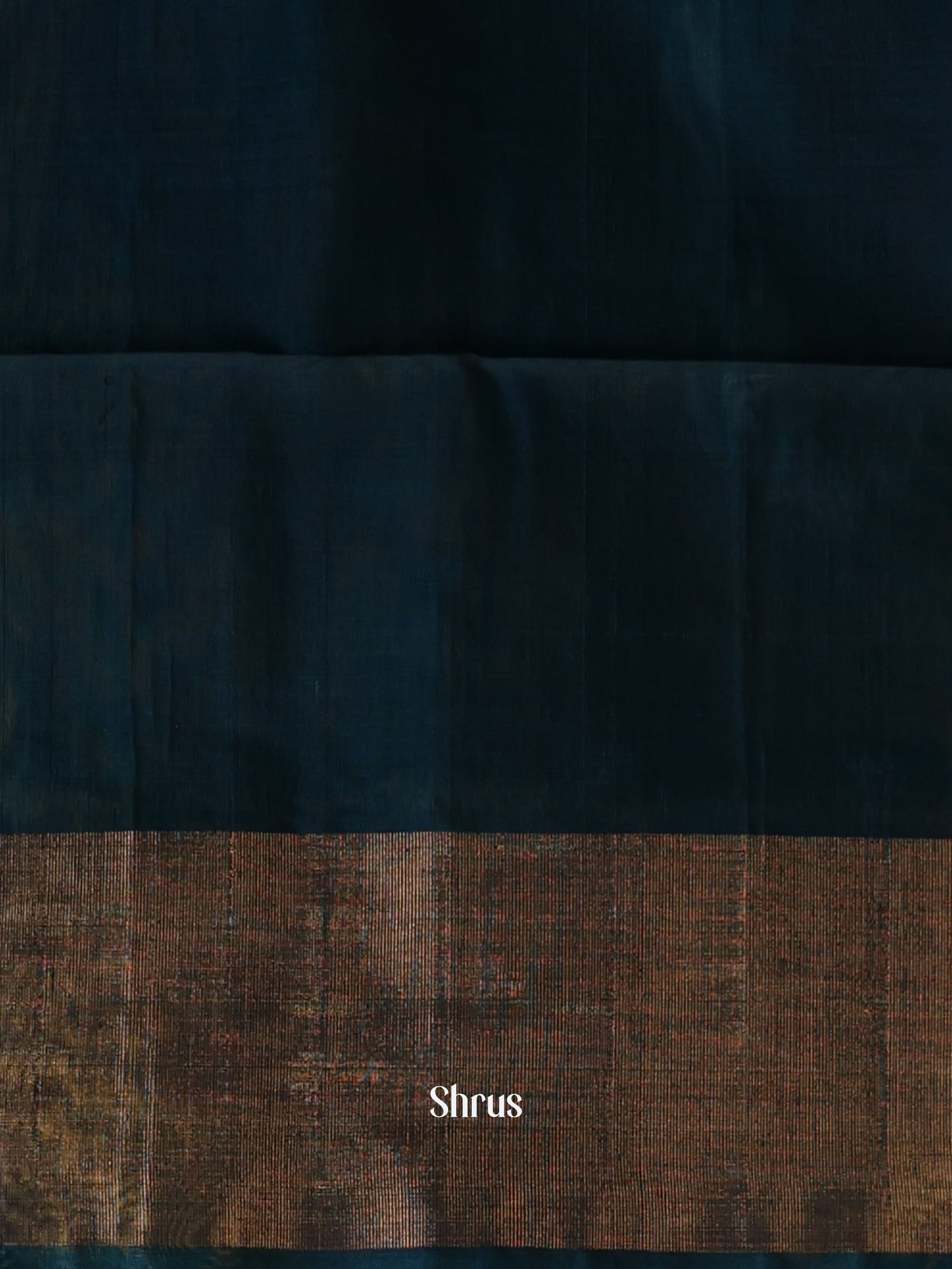 Purple & Peacock Blue - Pochampally sico Saree - Shop on Shrus.com