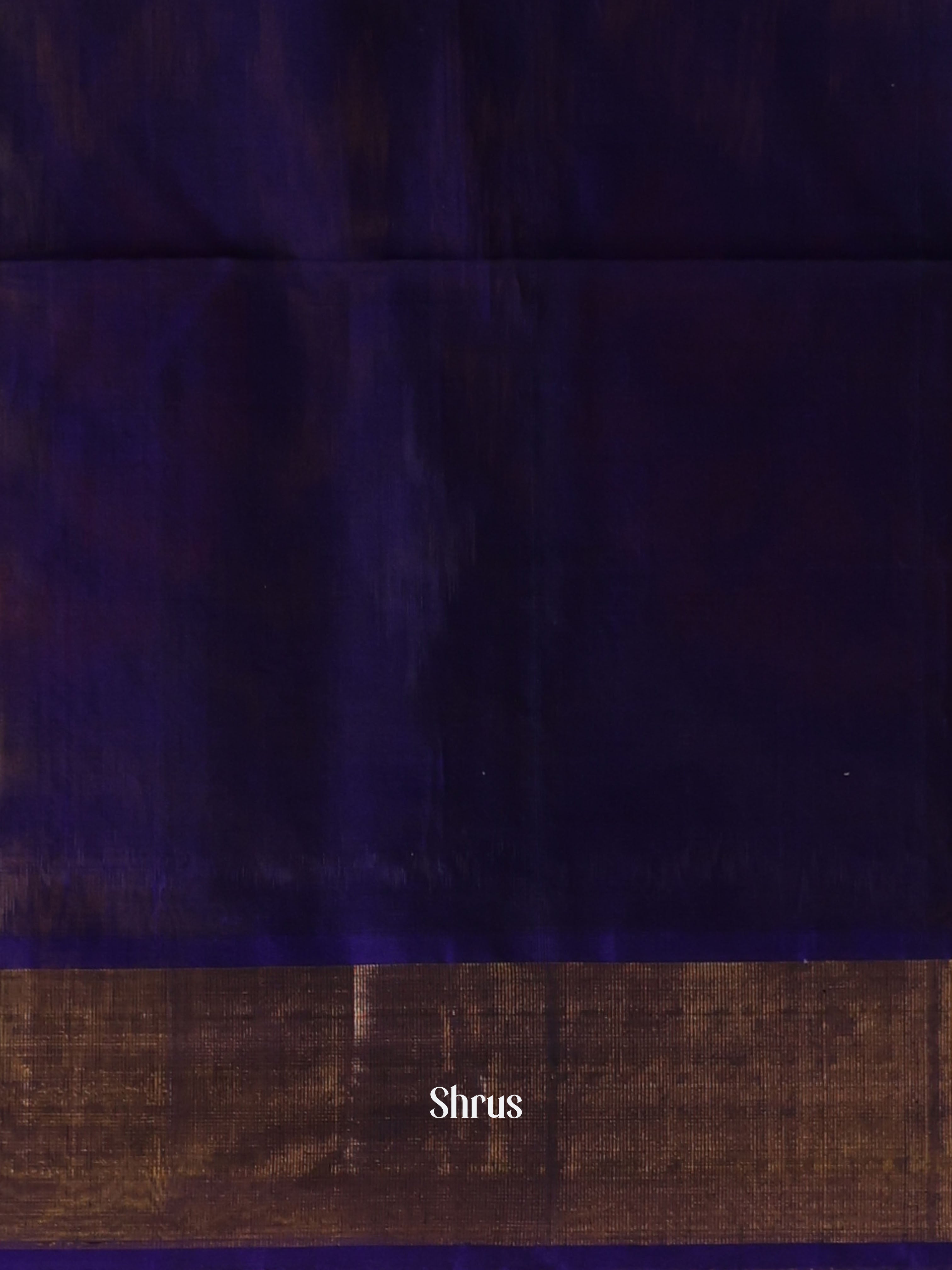 Teal Blue & Violet - Pochampally sico Saree - Shop on Shrus.com