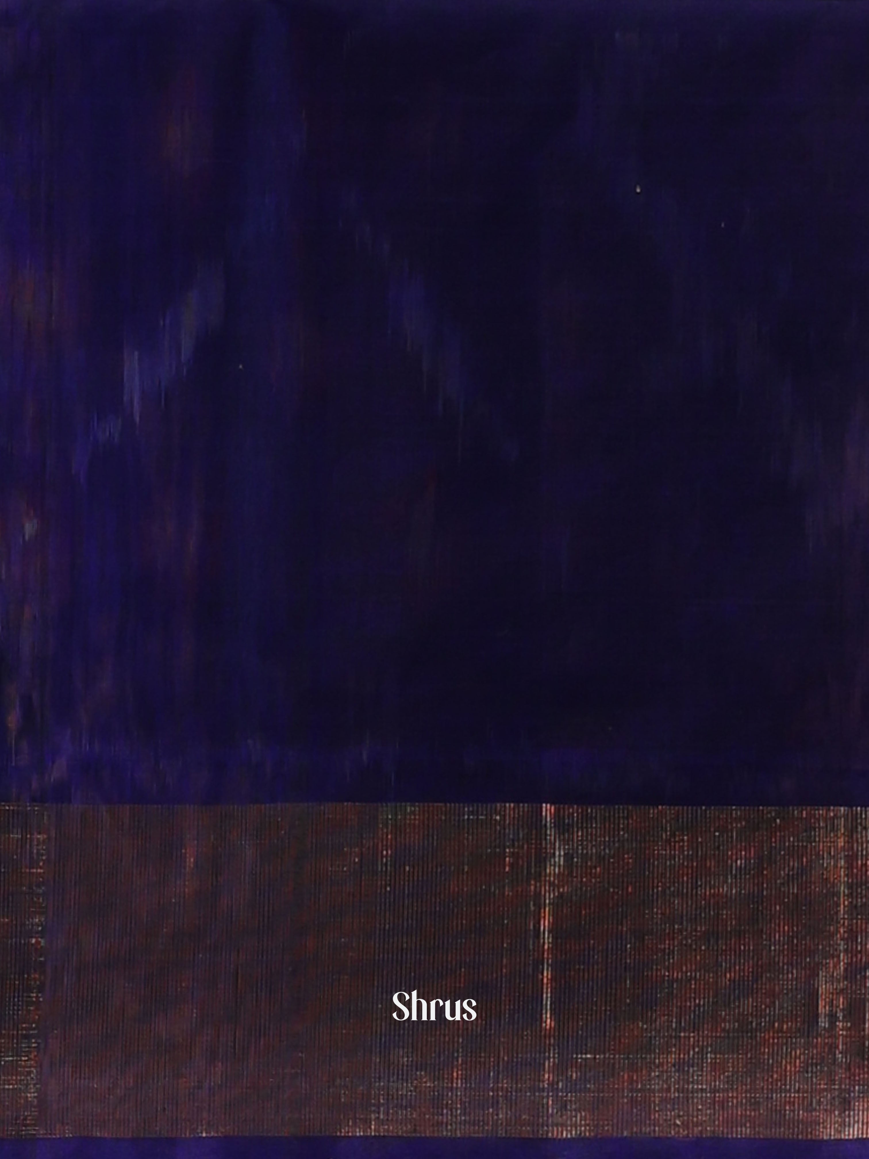 Brown & Blue - Pochampally sico Saree - Shop on Shrus.com