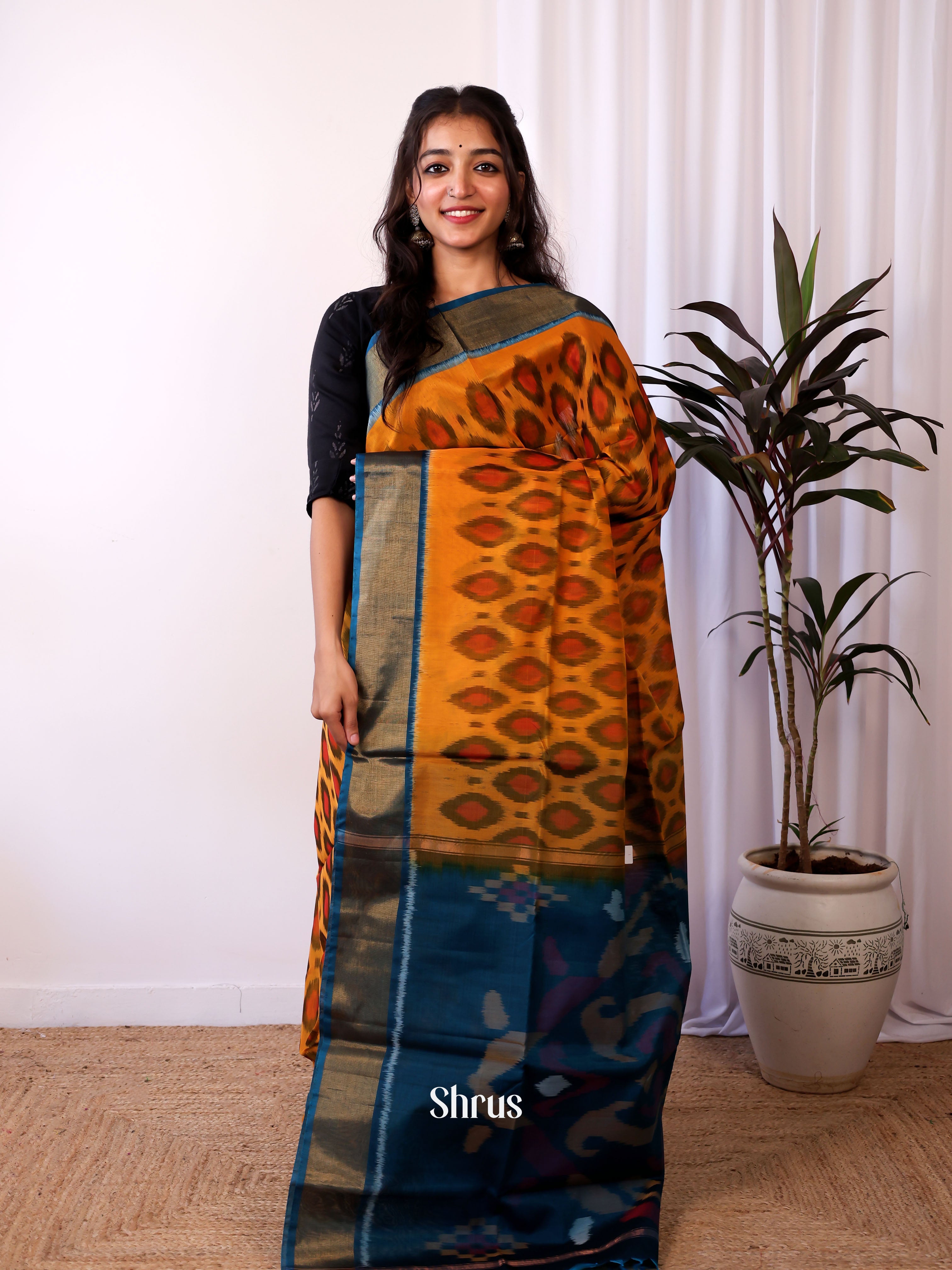 CJS09905 - Pochampally sico Saree - Shop on Shrus.com
