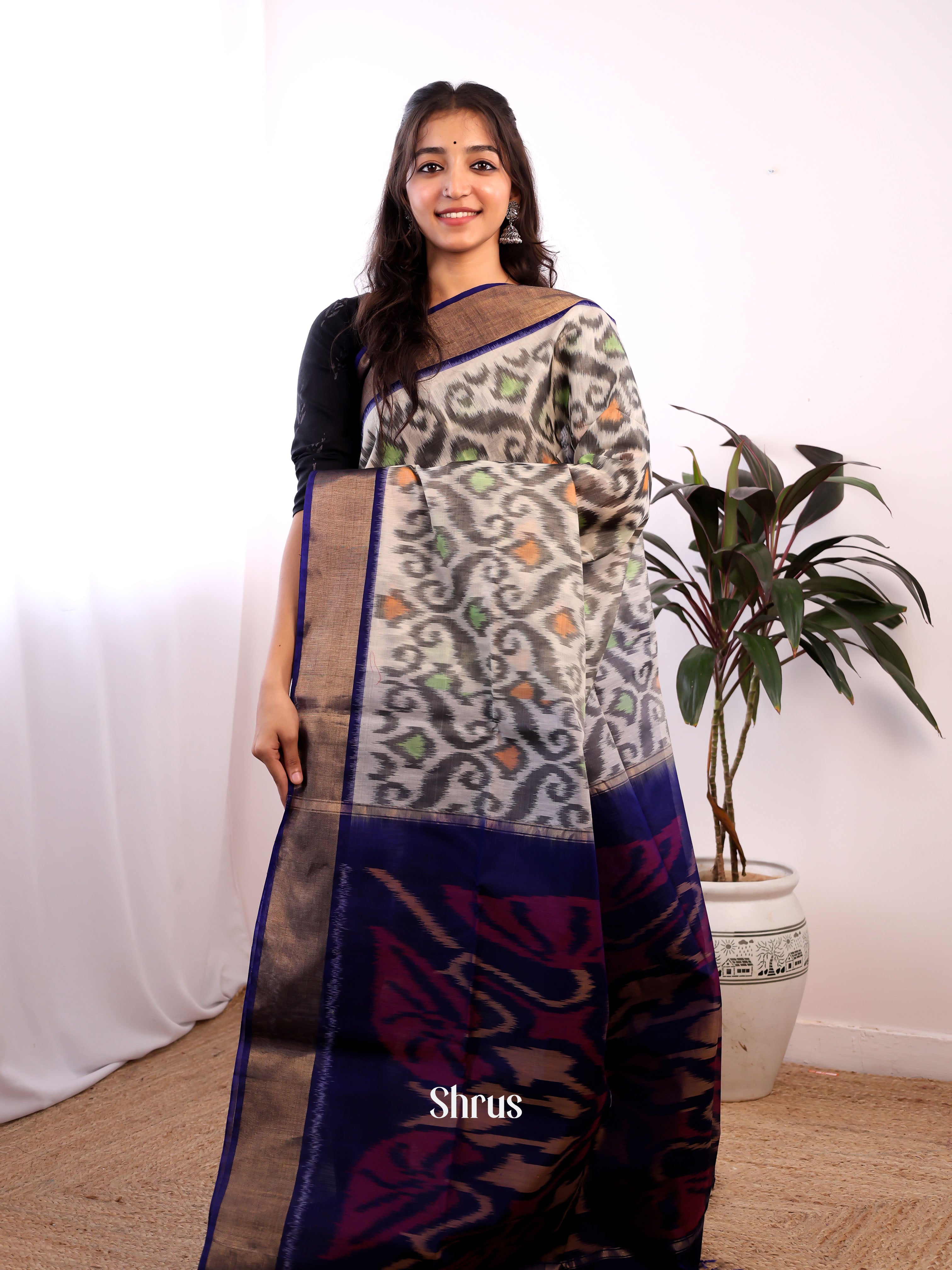 CJS09912 - Pochampally sico Saree - Shop on Shrus.com
