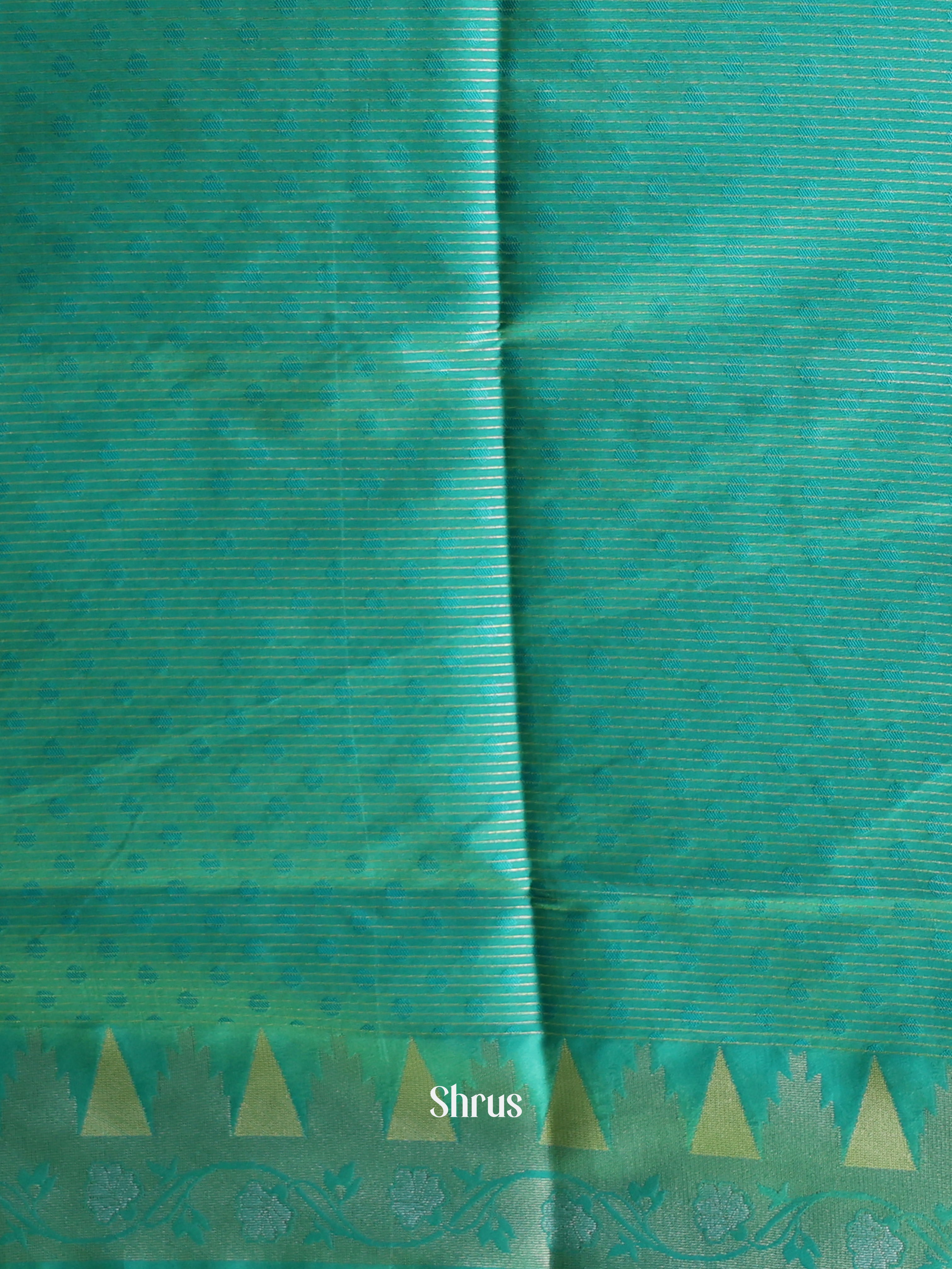 Lime Green & Green- Semi Softsilk Saree - Shop on Shrus.com
