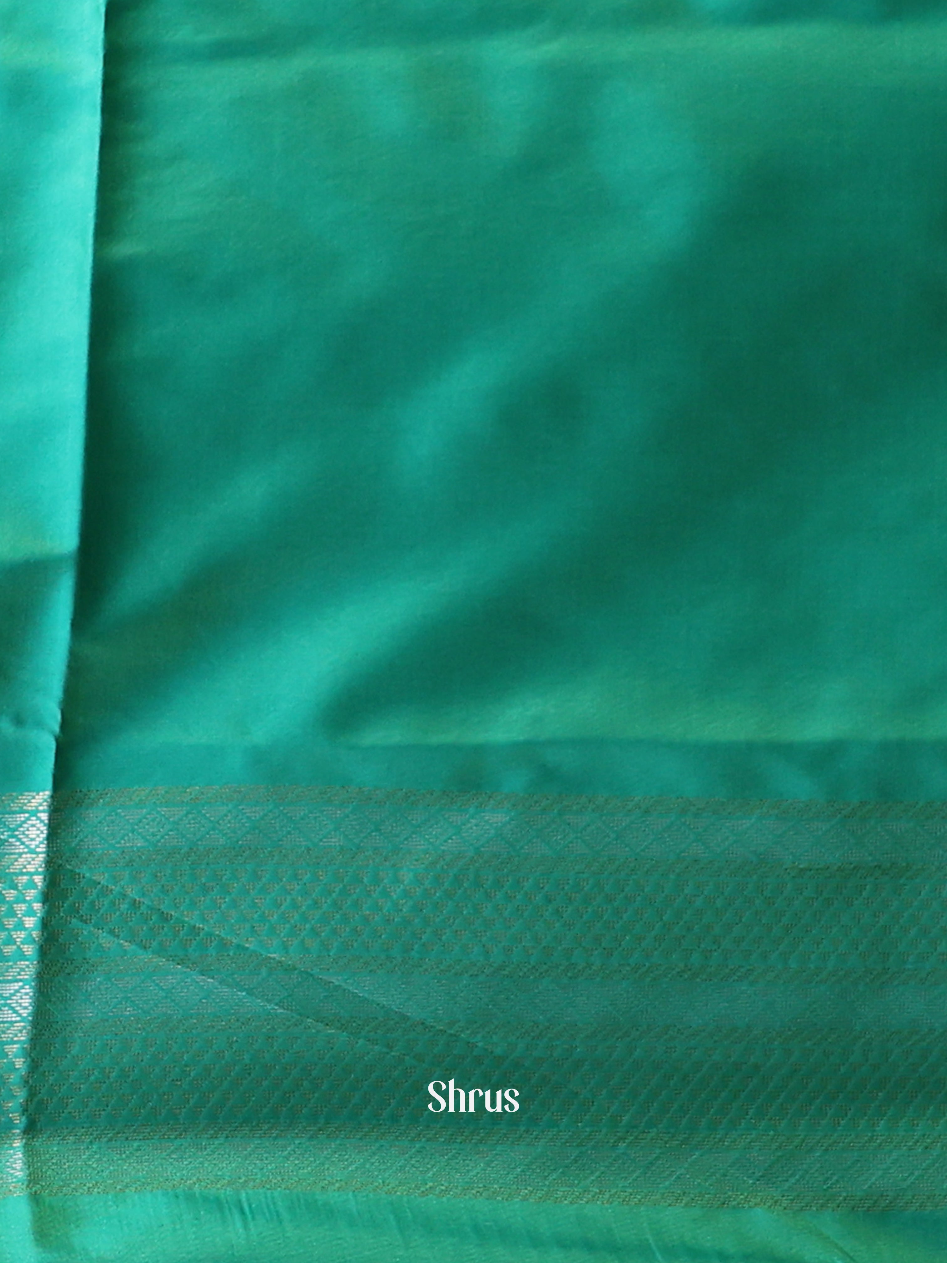Lime Green & Green- Semi Softsilk Saree - Shop on Shrus.com