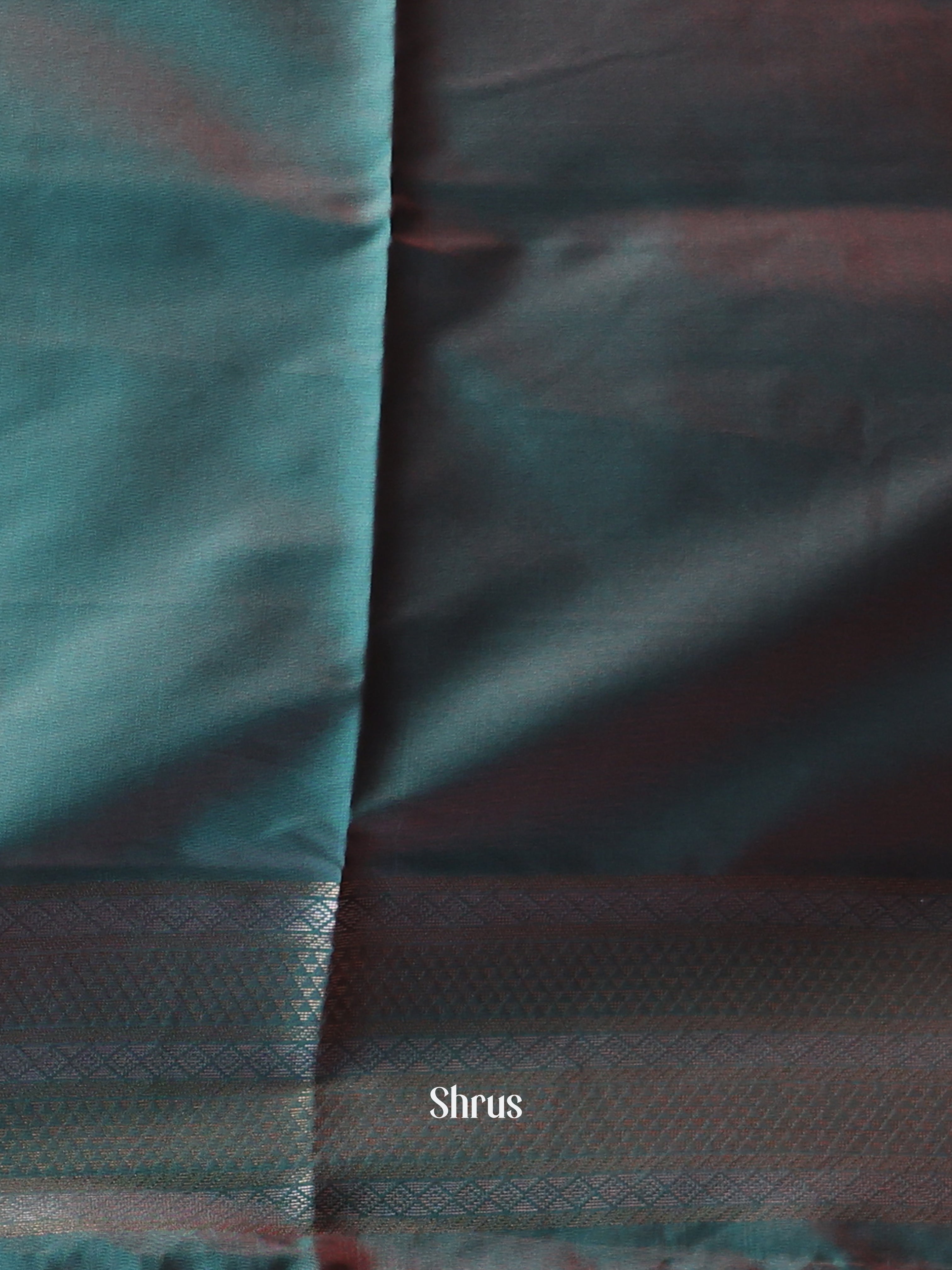 Reddish Pink & Green- Semi Softsilk Saree - Shop on Shrus.com