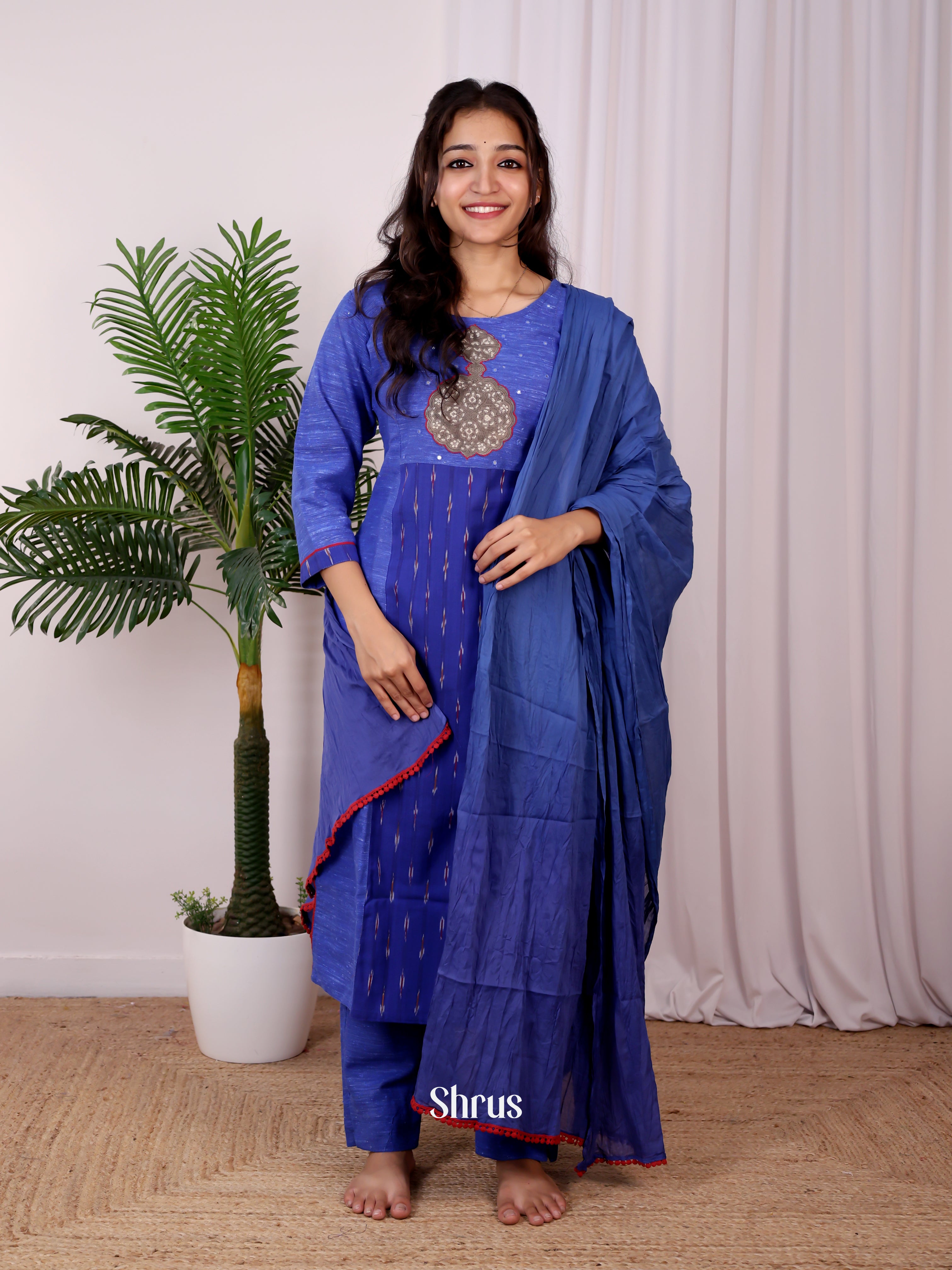 Blue- Readymade Suits - Shop on Shrus.com