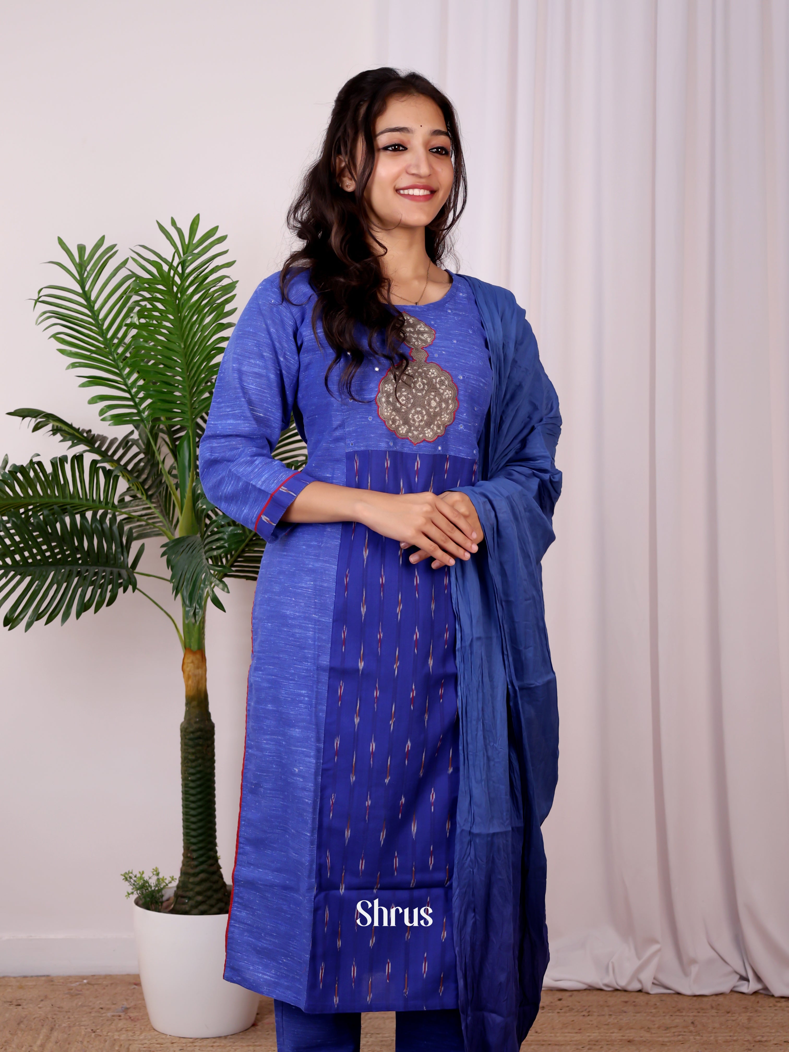 Blue- Readymade Suits - Shop on Shrus.com